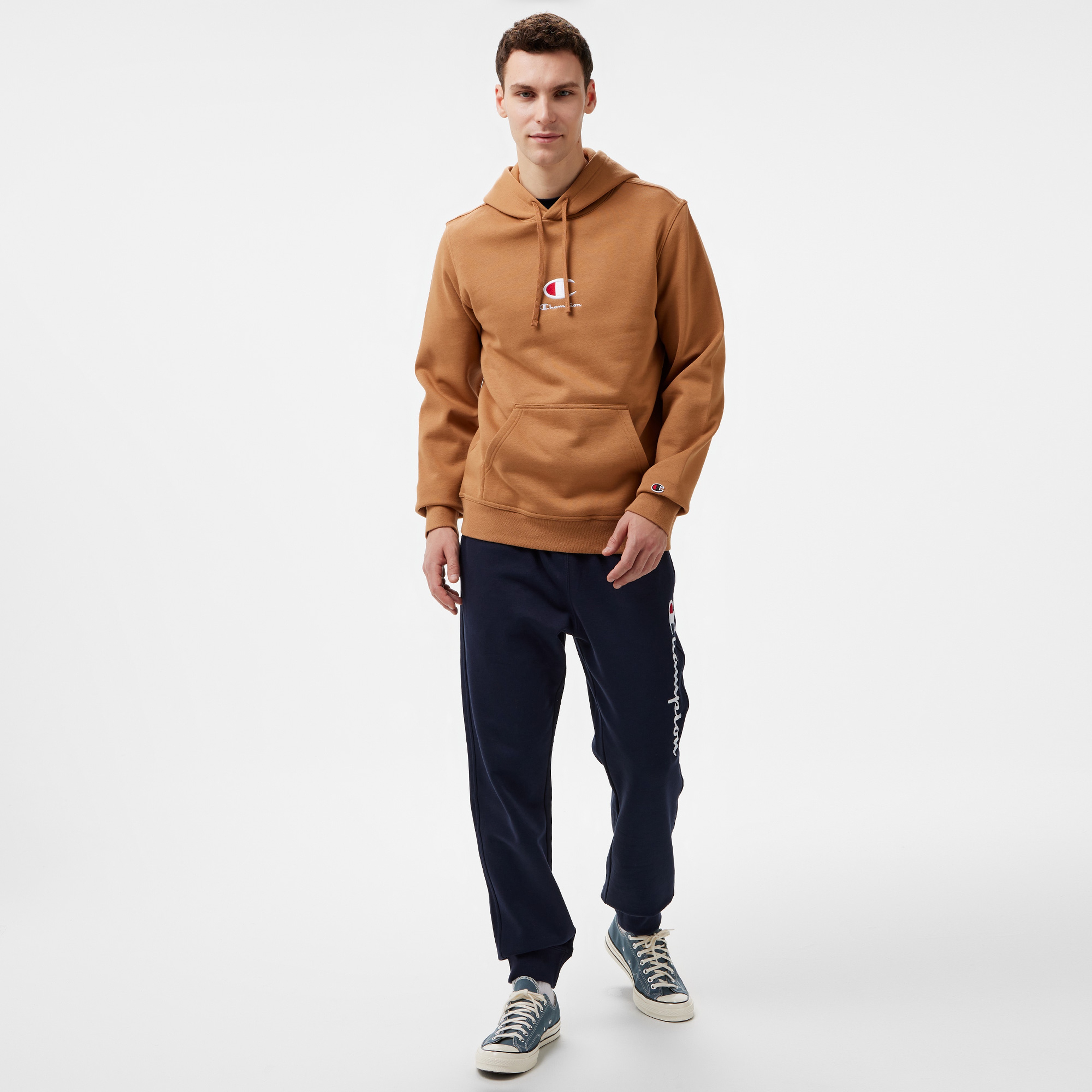 Champion Erkek Kahverengi Sweatshirt