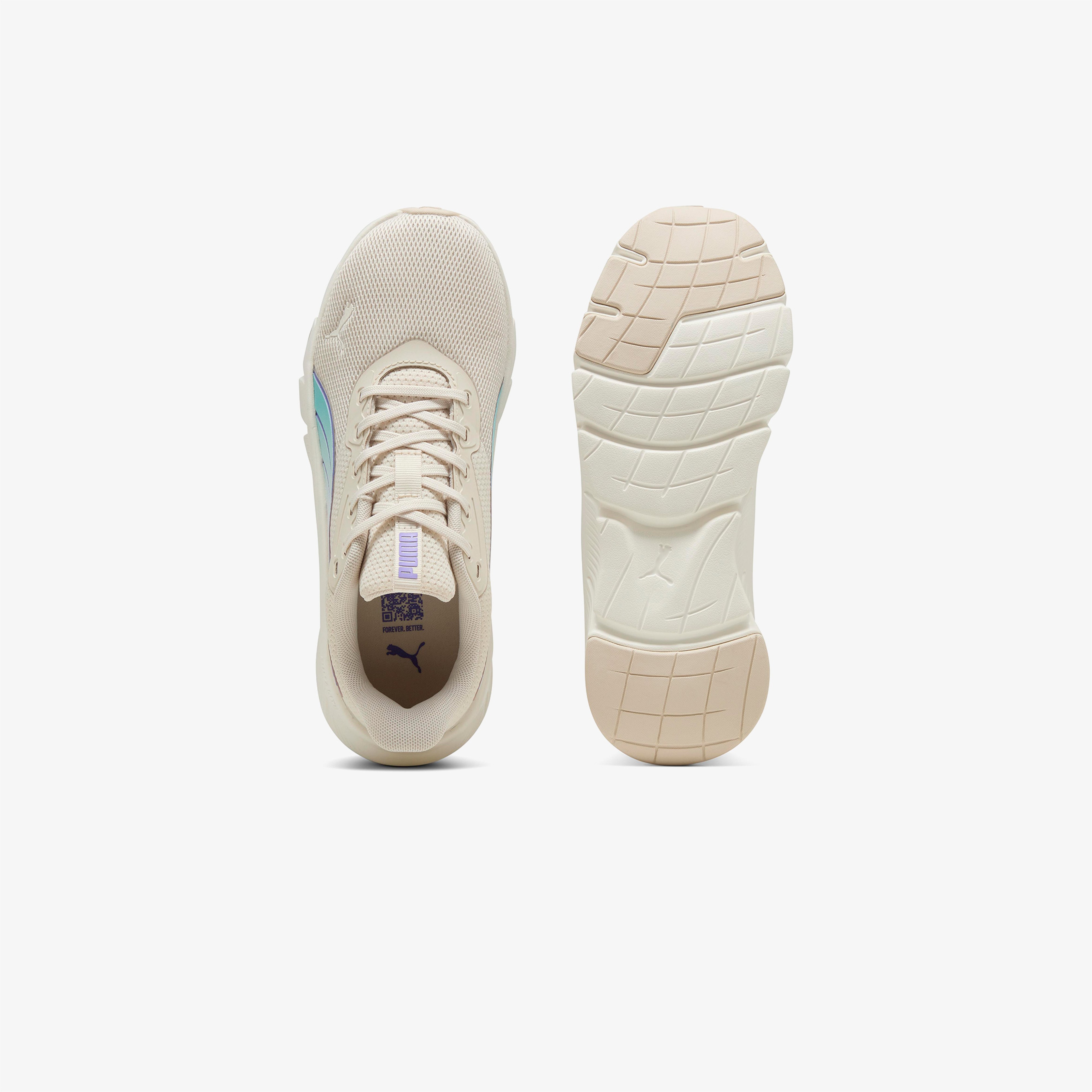 Puma Flexfocus Lite Modern Kadın Krem Koşu Ayakkabısı