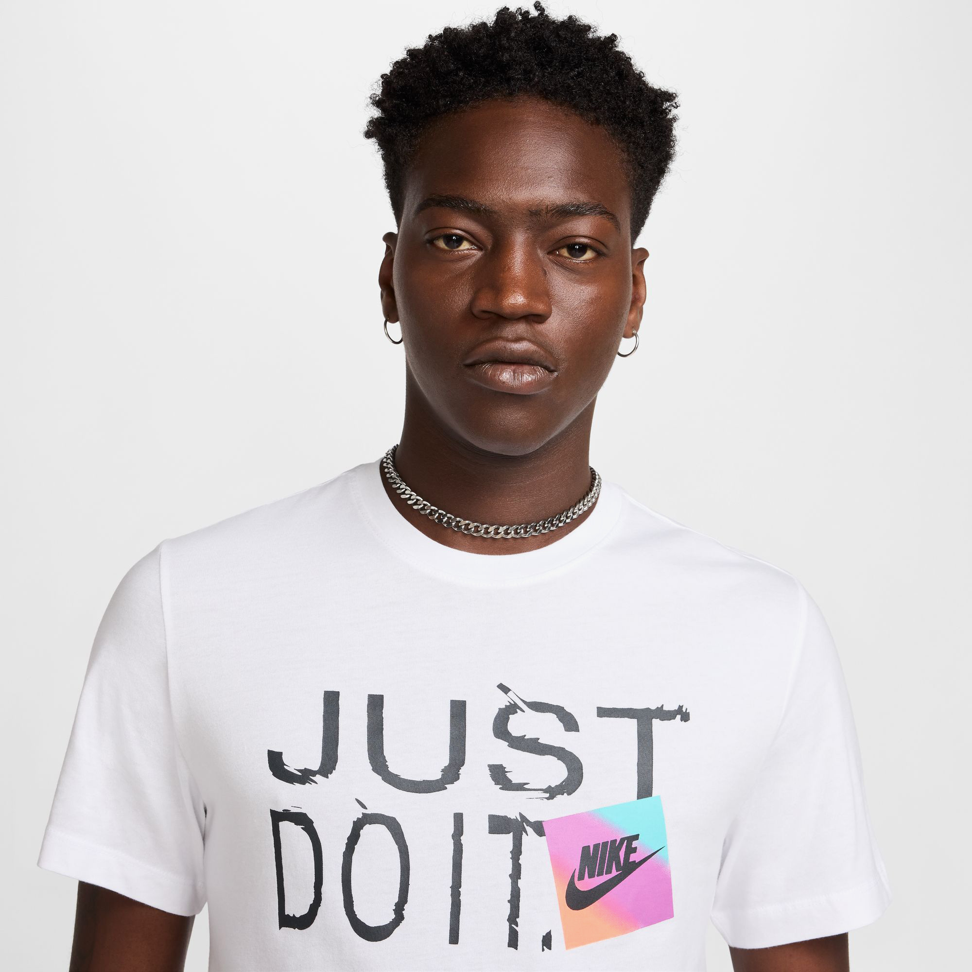 Nike Just Do It Erkek Beyaz T-ShirtXLHJ0563| Occasion