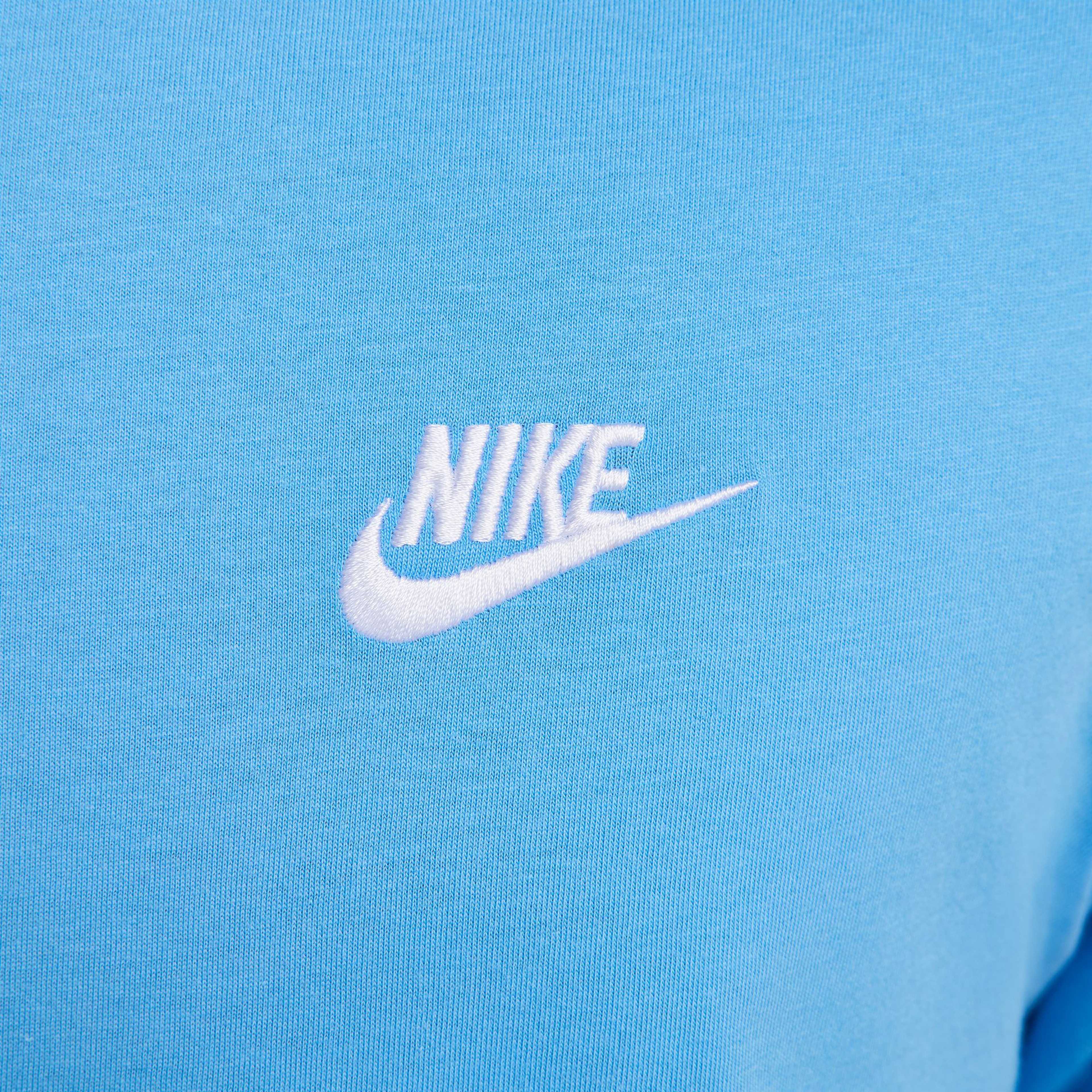 Nike Sportswear Club Short-Sleeve Erkek Mavi Günlük T-Shirt