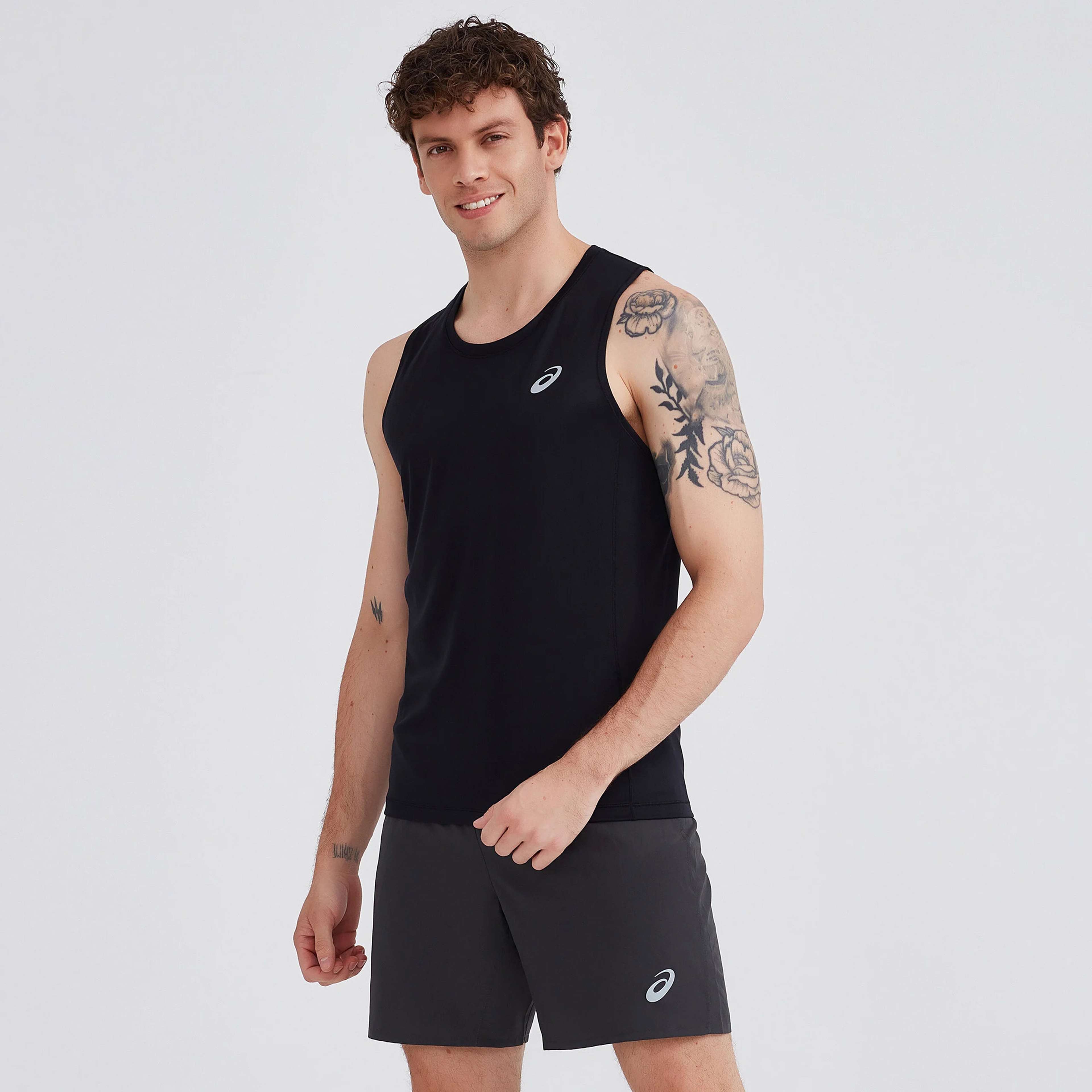 Asics Core Singlet Erkek Siyah Antrenman Atleti