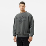 Karl Kani Kani Street Academy Washed Os Crew Erkek Gri Sweatshirt