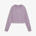 Puma Dare To Relaxed Washed Crew Kadın Mor Günlük Sweatshirt