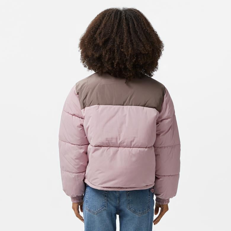Karl Kani Og Reversible Puffer Kadın Pembe Ceket