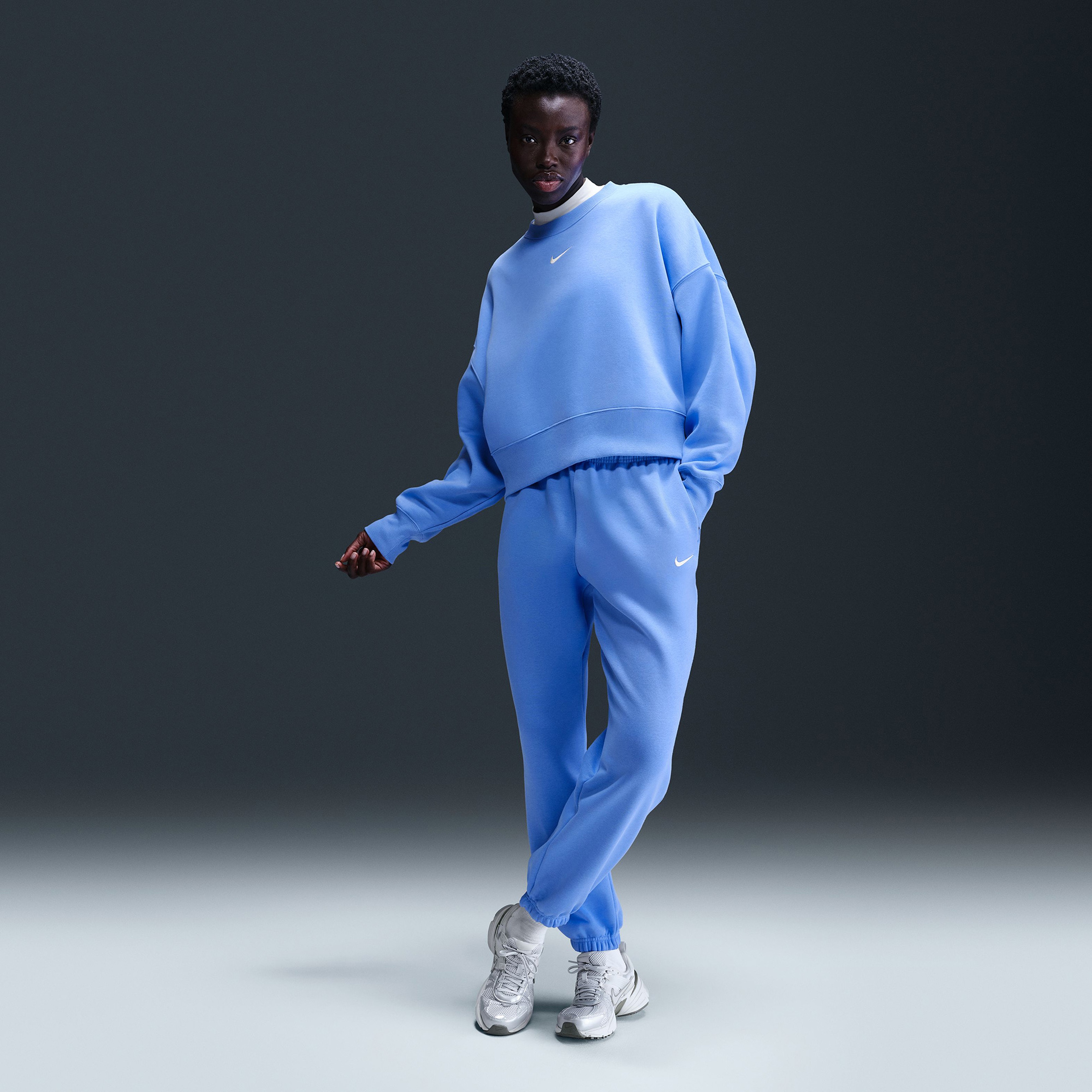 Nike Sportswear Phoenix Fleece Kadın Mavi Eşofman AltıMFZ5996