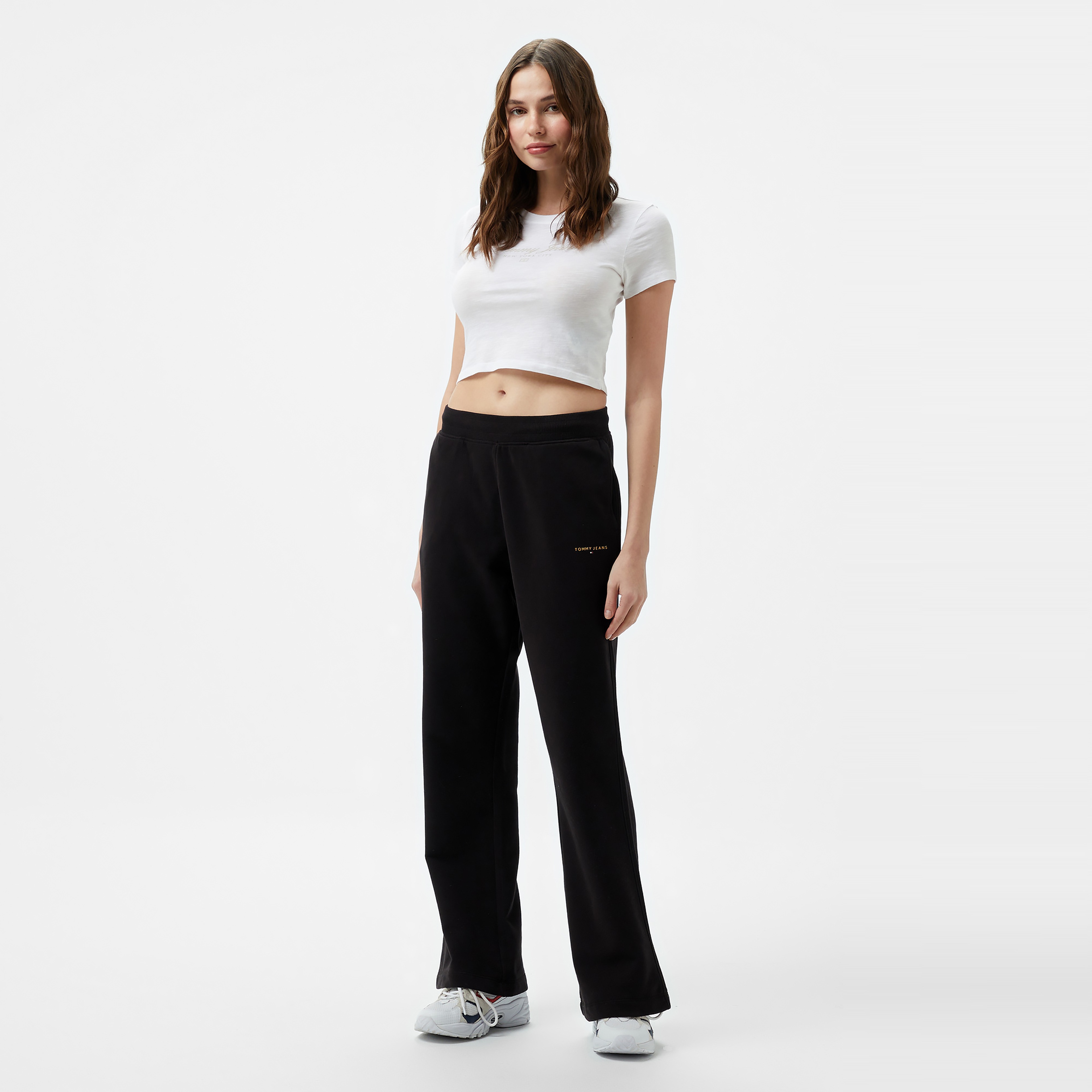 Tommy Hilfiger Jeans Linear Sweatpant Kadın Siyah Eşofman Altı