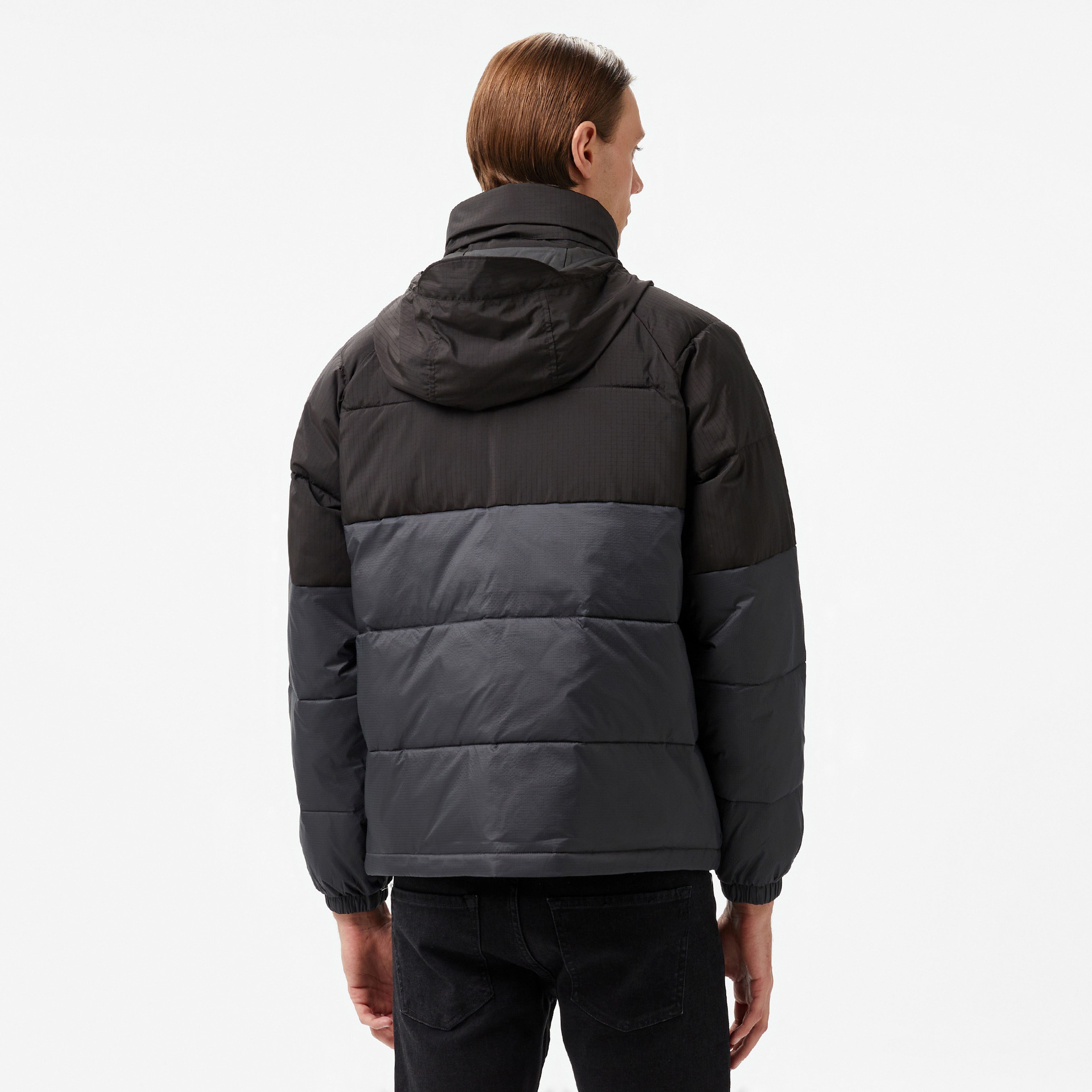 Tommy Hilfiger Jeans Vaıl Two Tone Puffer Erkek Siyah Ceket