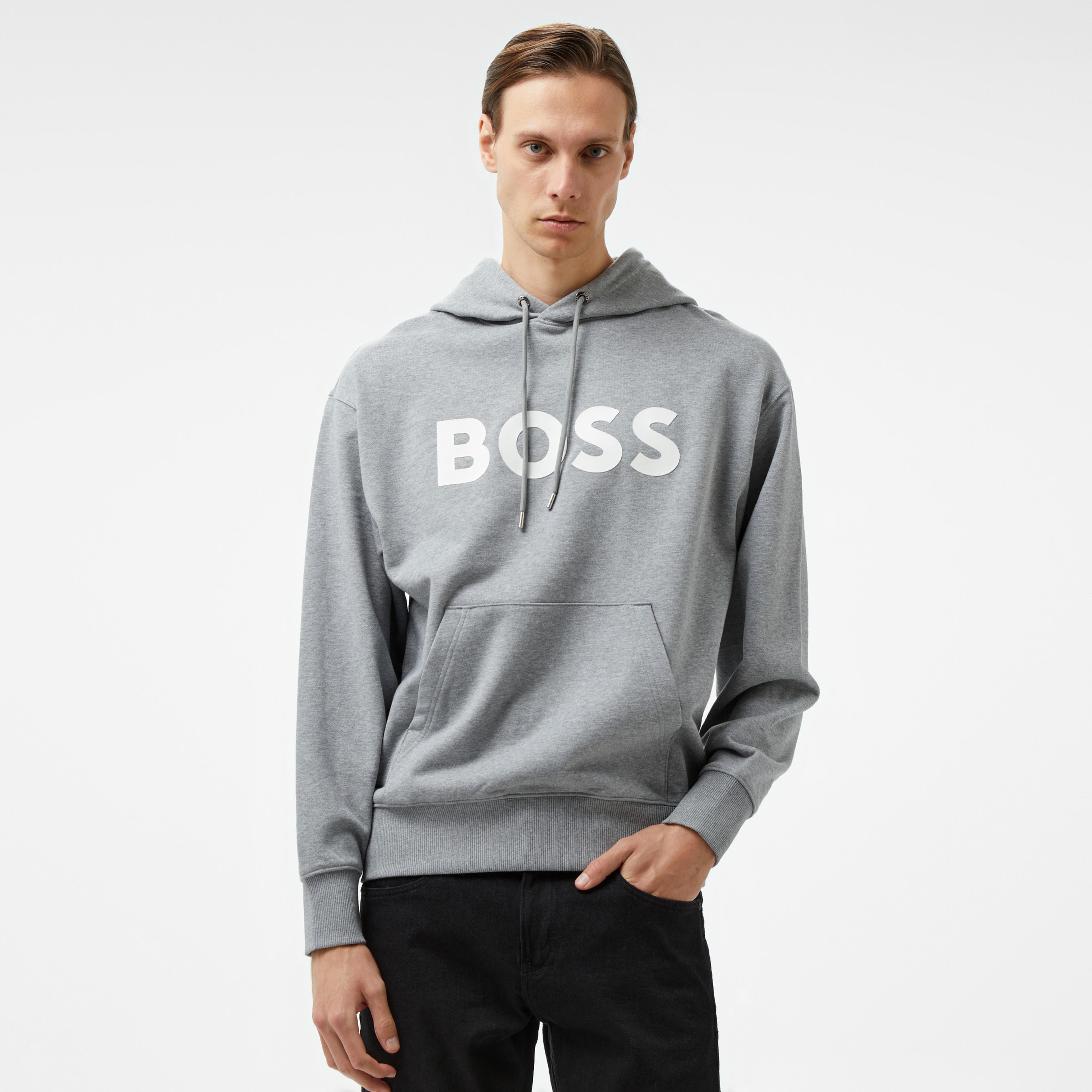 Boss Sullivan 16 Erkek Gri Sweatshirt