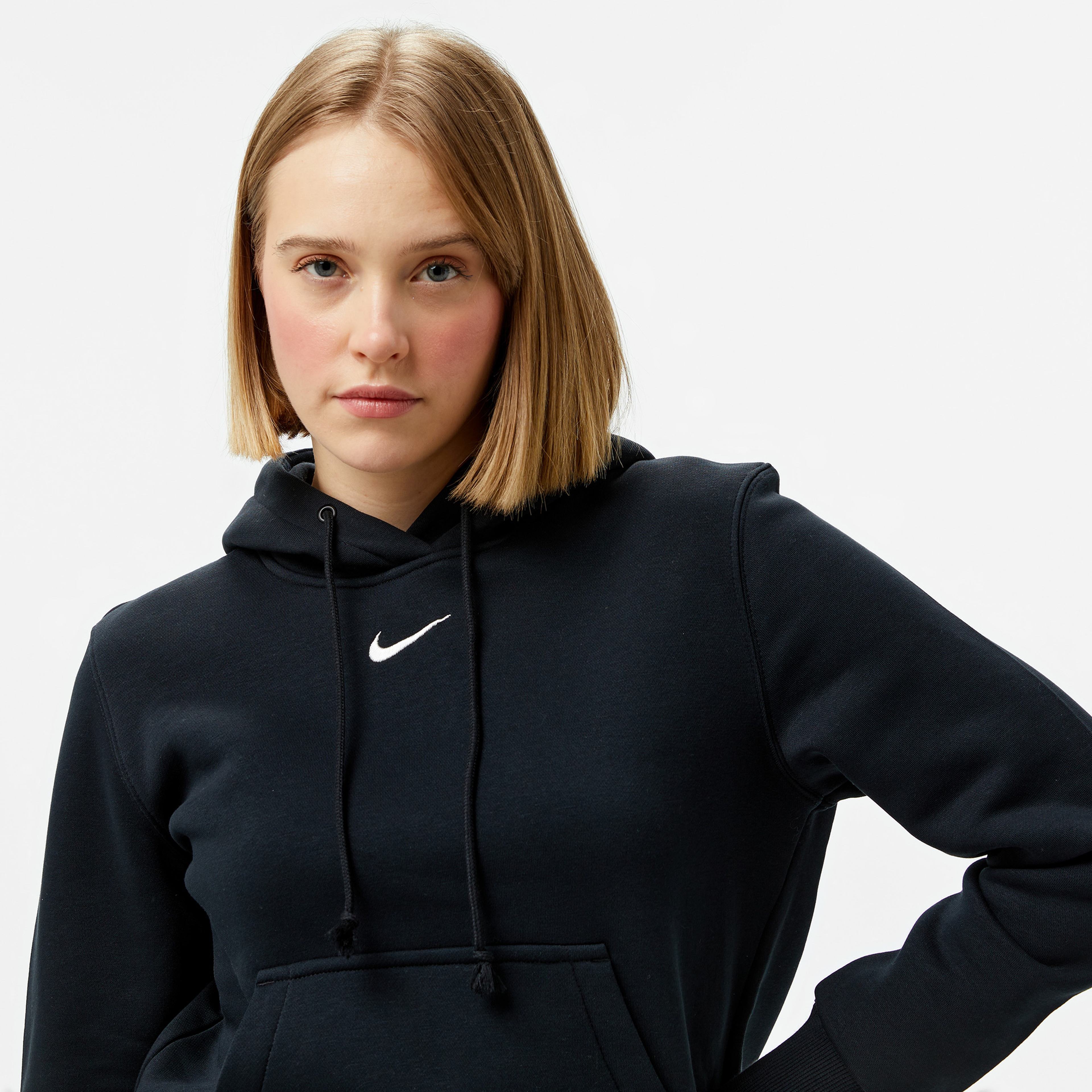 Nike Sportswear Phoenix Fleece Kadın Siyah Sweatshirt