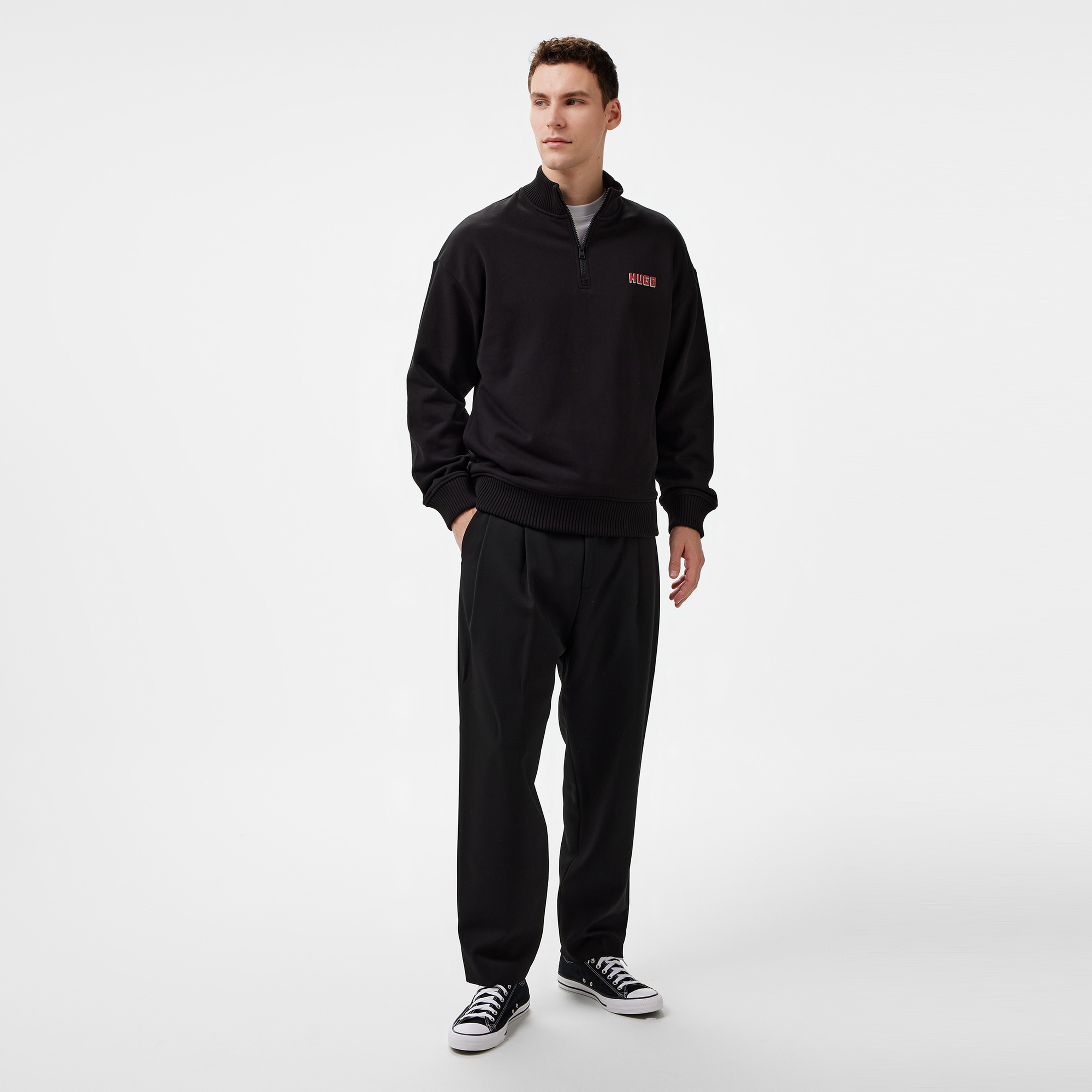 Hugo Diqiele Erkek Siyah Sweatshirt