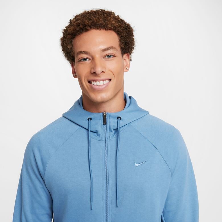 Nike Dri-Fit Primary Erkek Mavi Sweatshirt