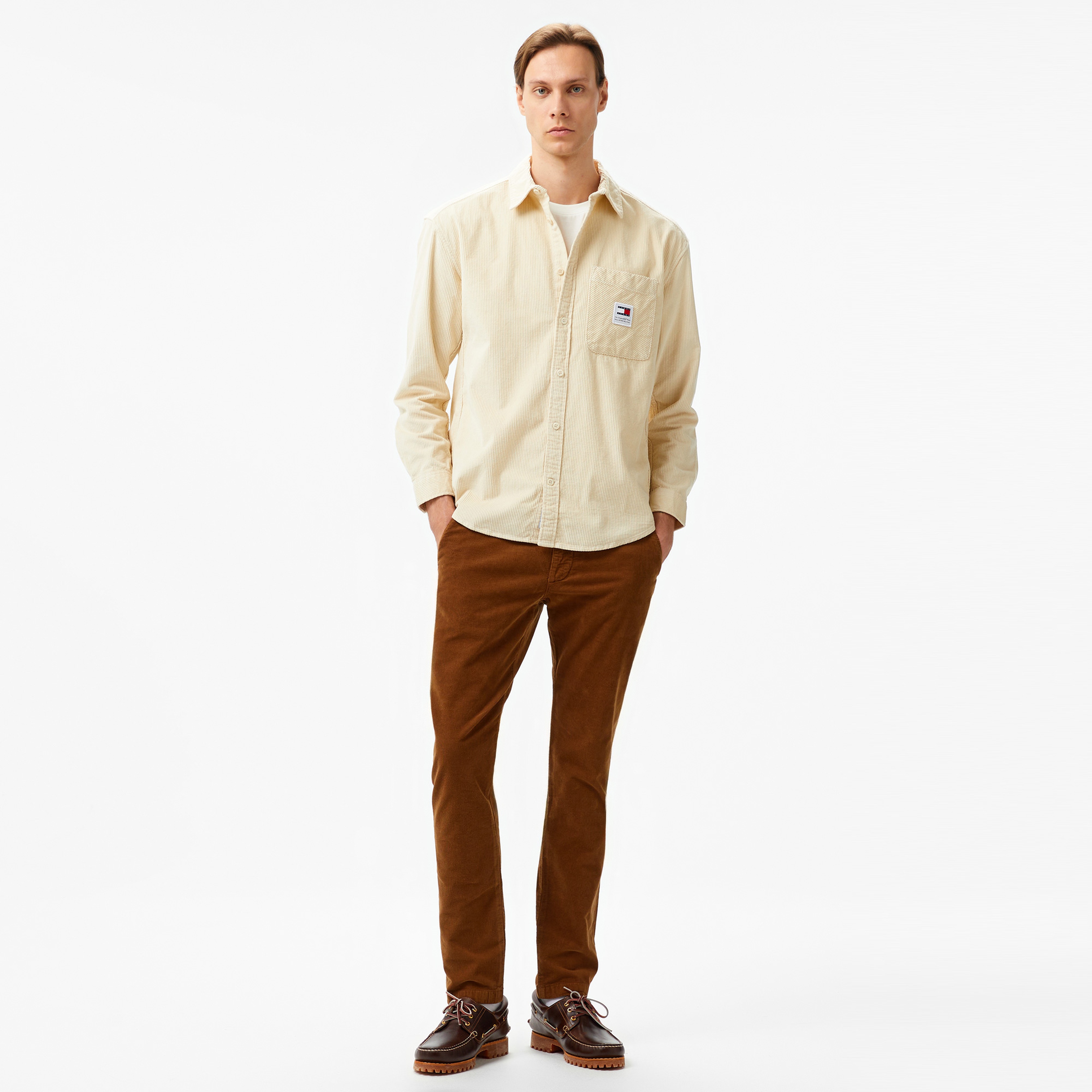 Tommy Hilfiger Bleecker Corduroy Gmd Erkek Kahverengi Chino Pantolon
