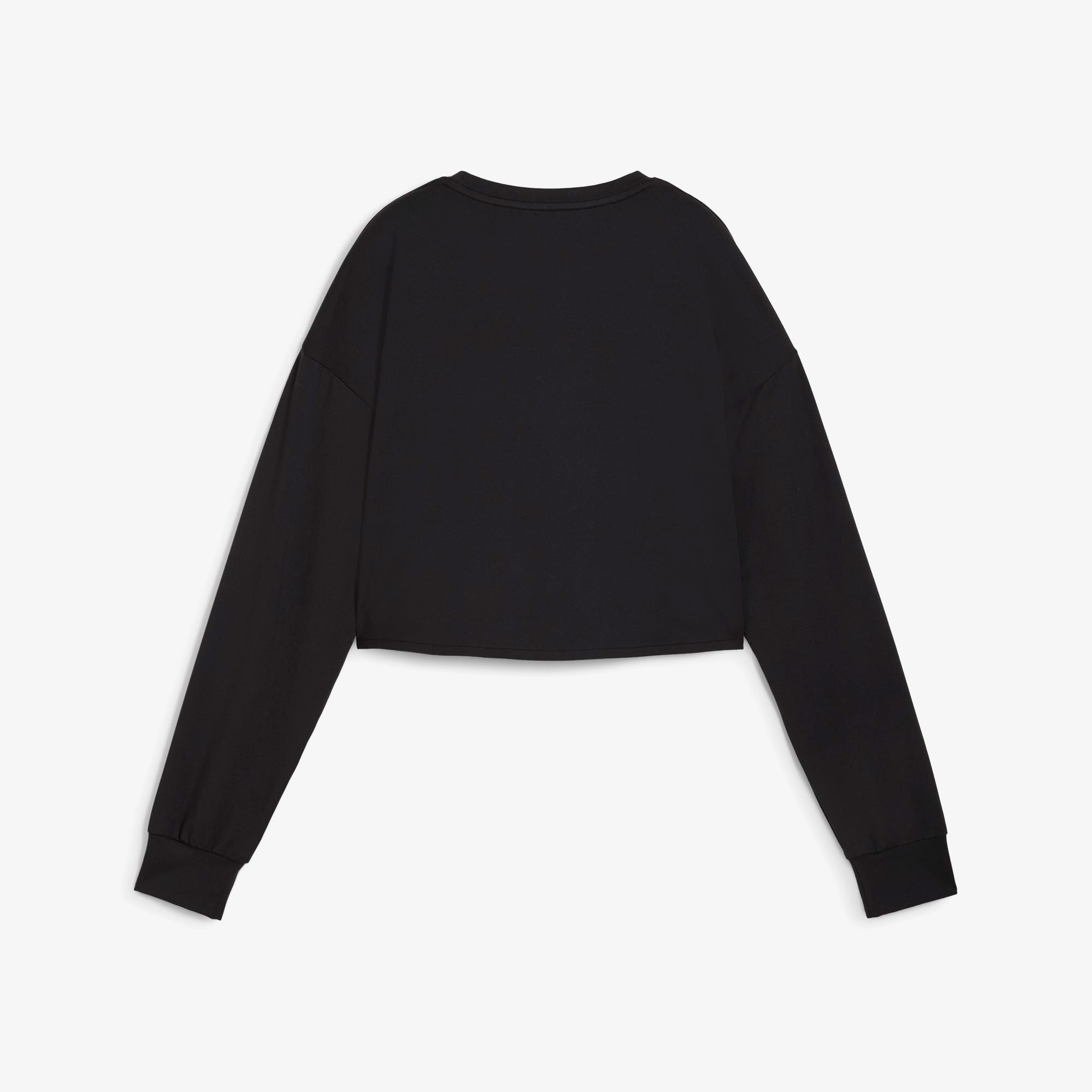 Puma Cloudspun Crossover Crew Kadın Siyah Sweatshirt