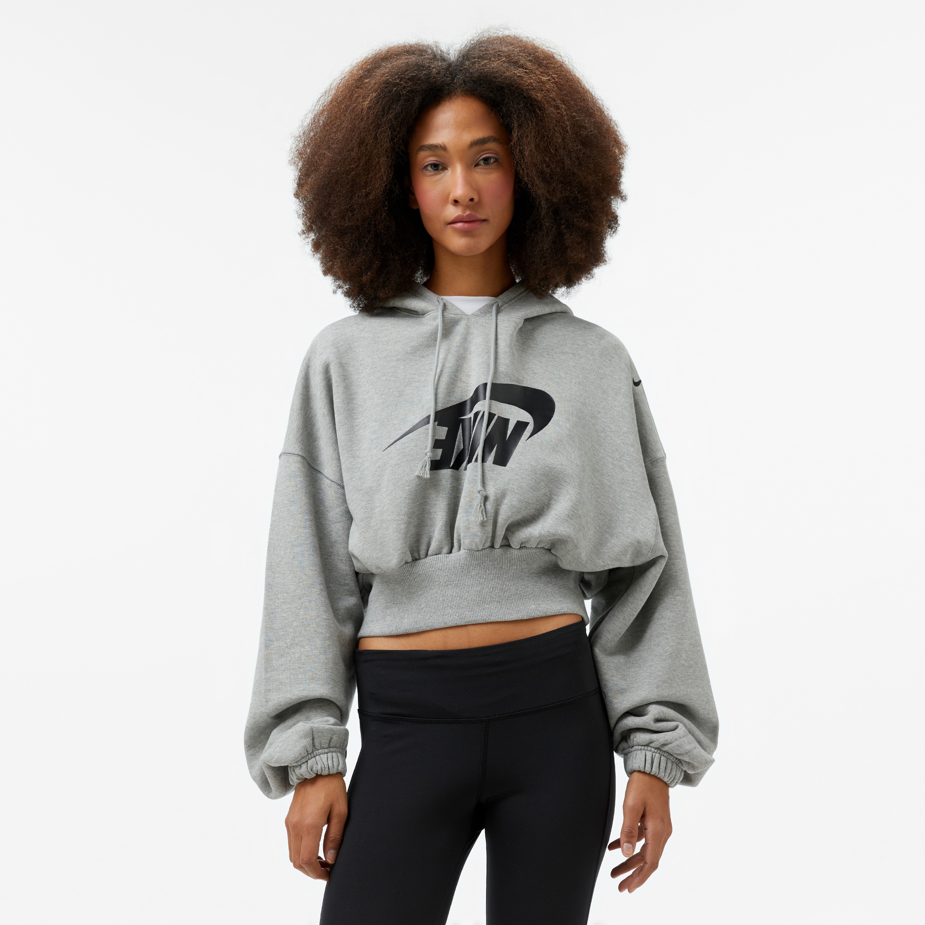 Nike Sportswear Kadın Gri Kapüşonlu Sweatshirt