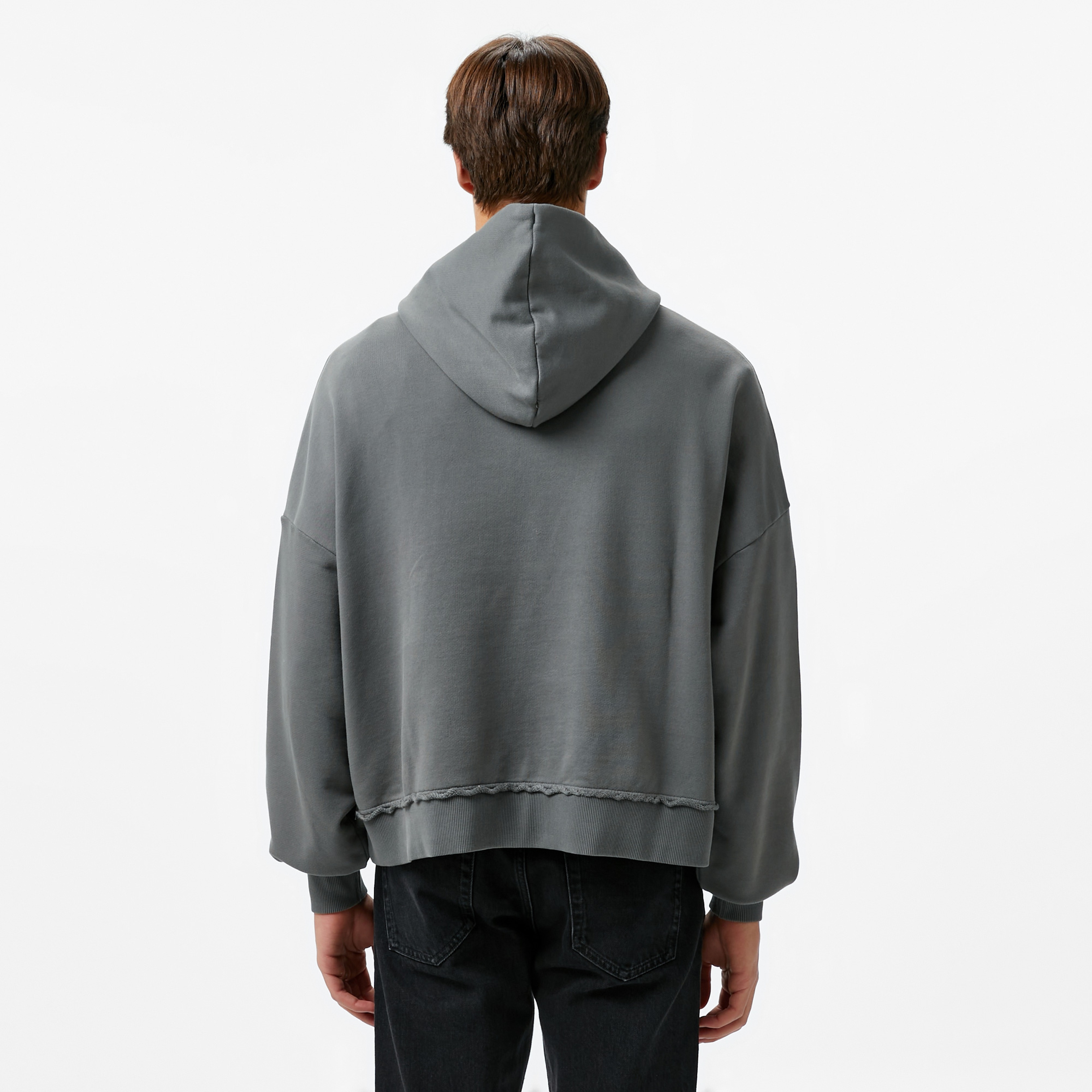 Karl Kani Retro Sprayed Os Erkek Gri Sweatshirt