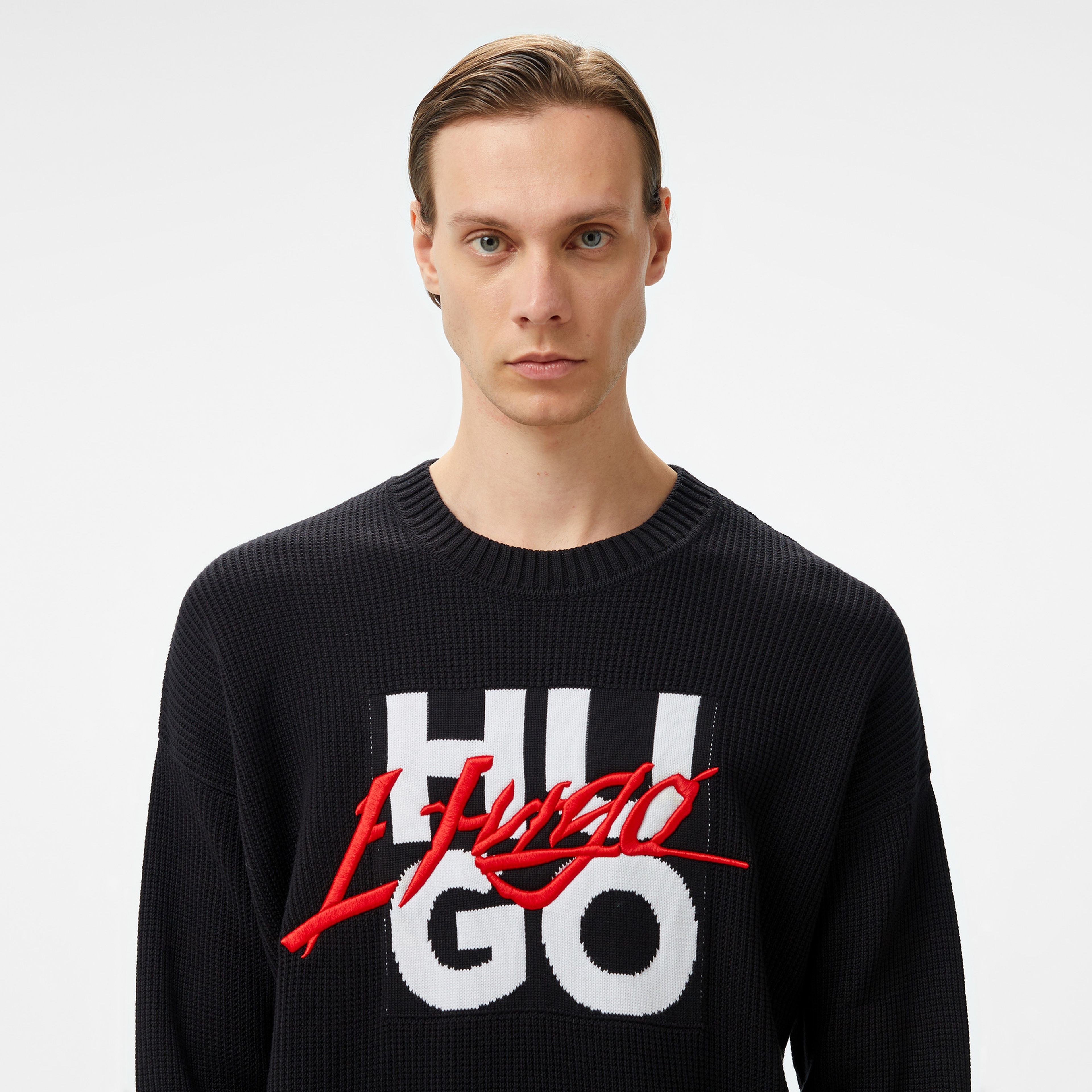 Hugo Semou Erkek Siyah Kazak