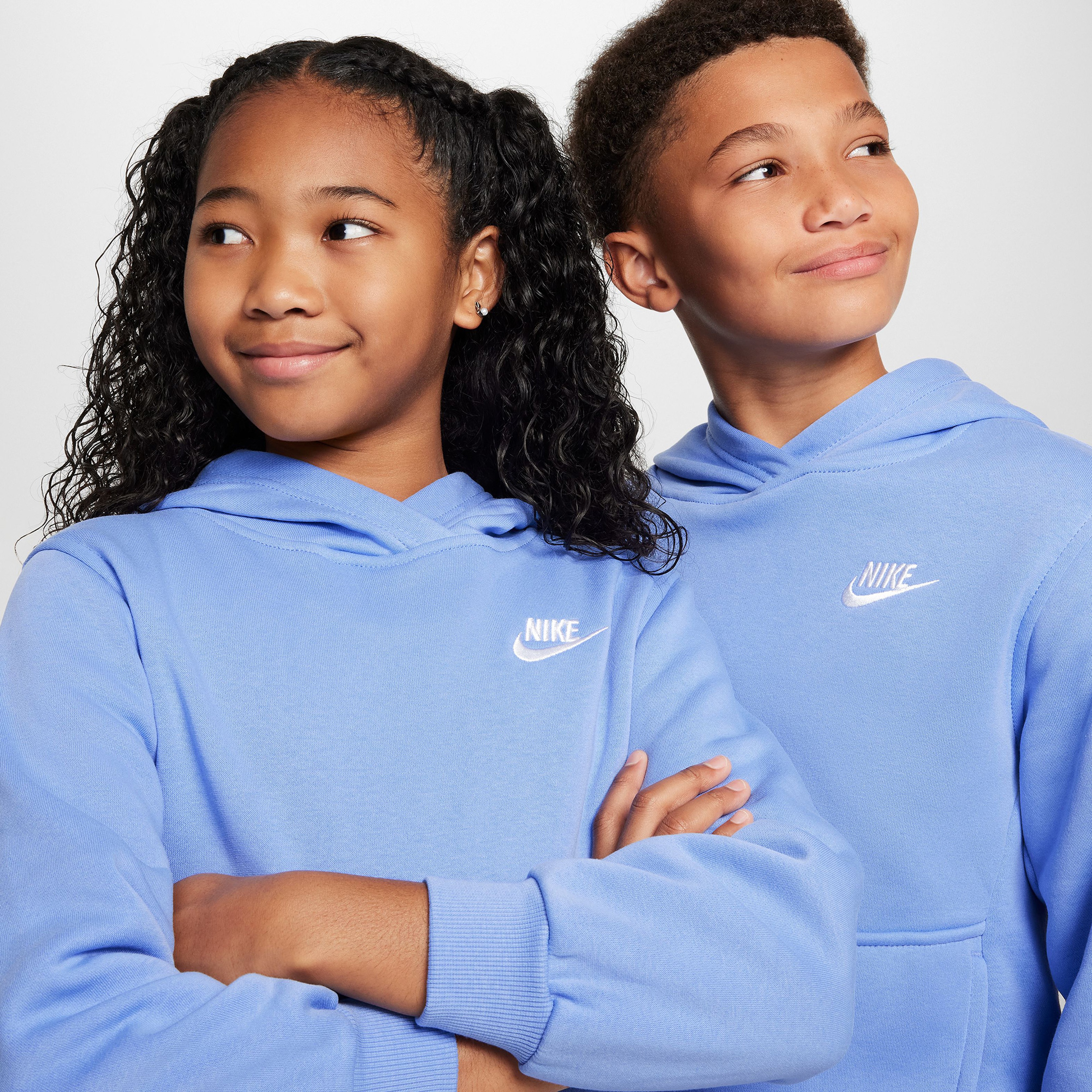 Nike Sportswear Club Fleece Çocuk Mavi Kapüşonlu Sweatshirt