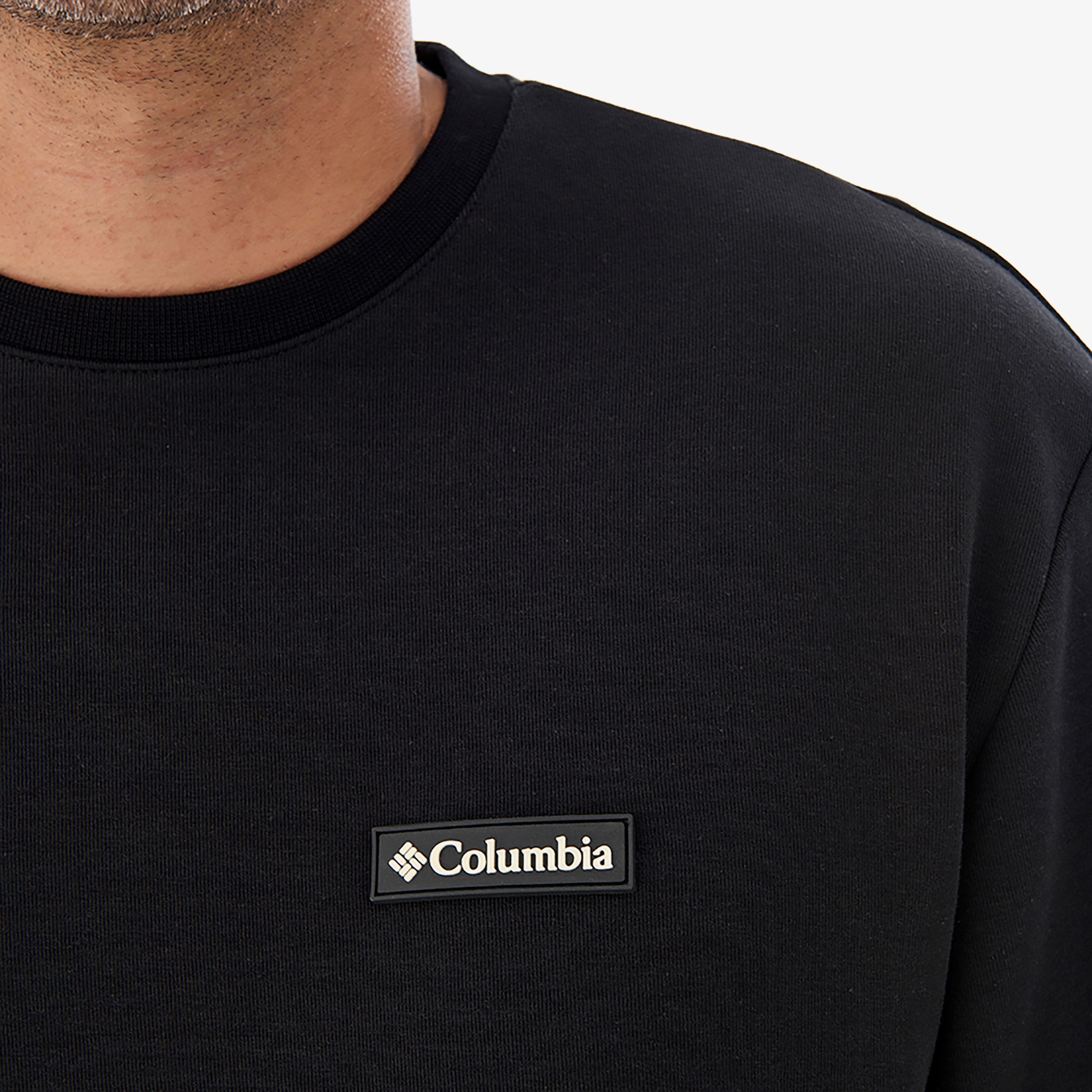 Columbia Gem Label Crewneck Erkek Siyah Sweatshirt