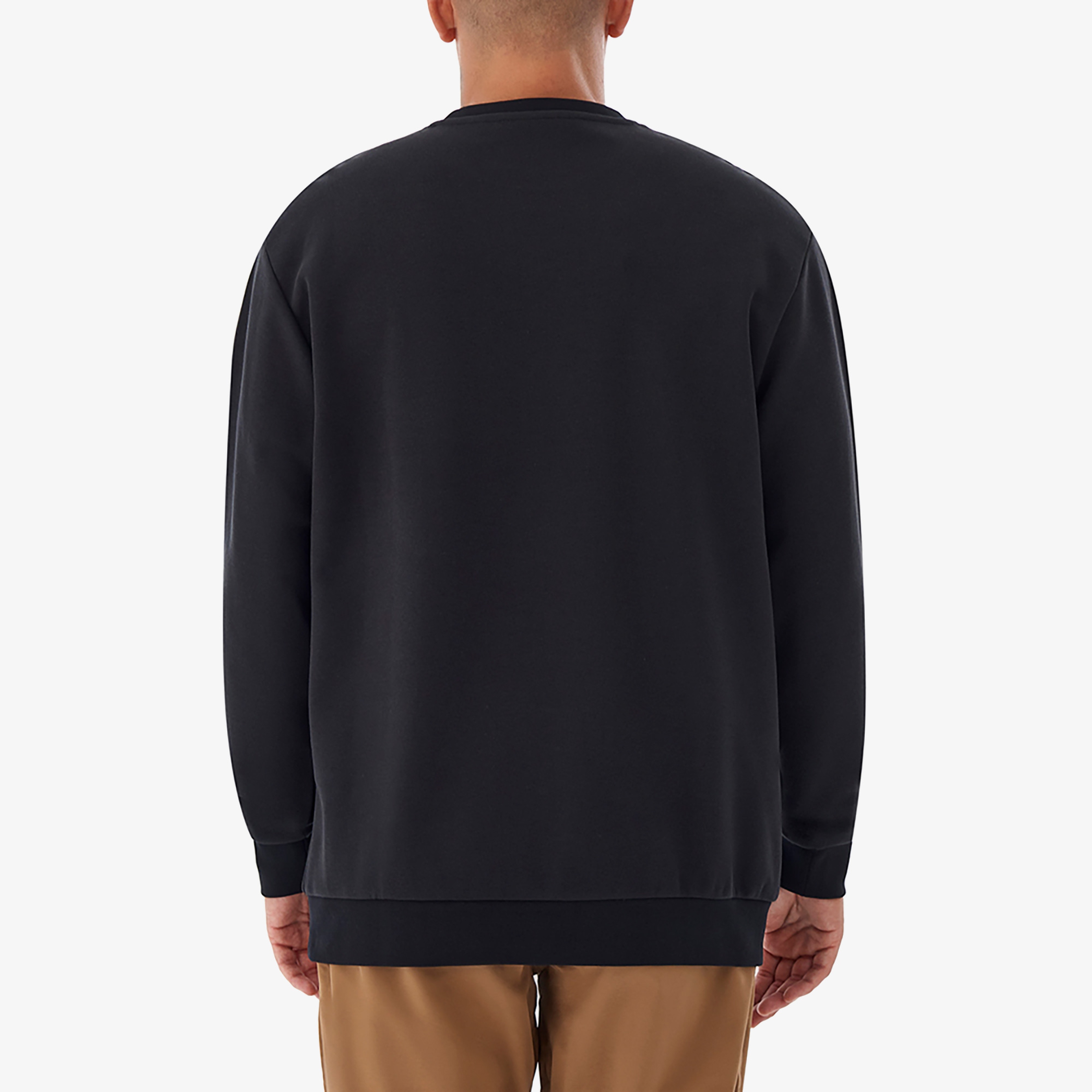 Columbia Gem Label Crewneck Erkek Siyah Sweatshirt