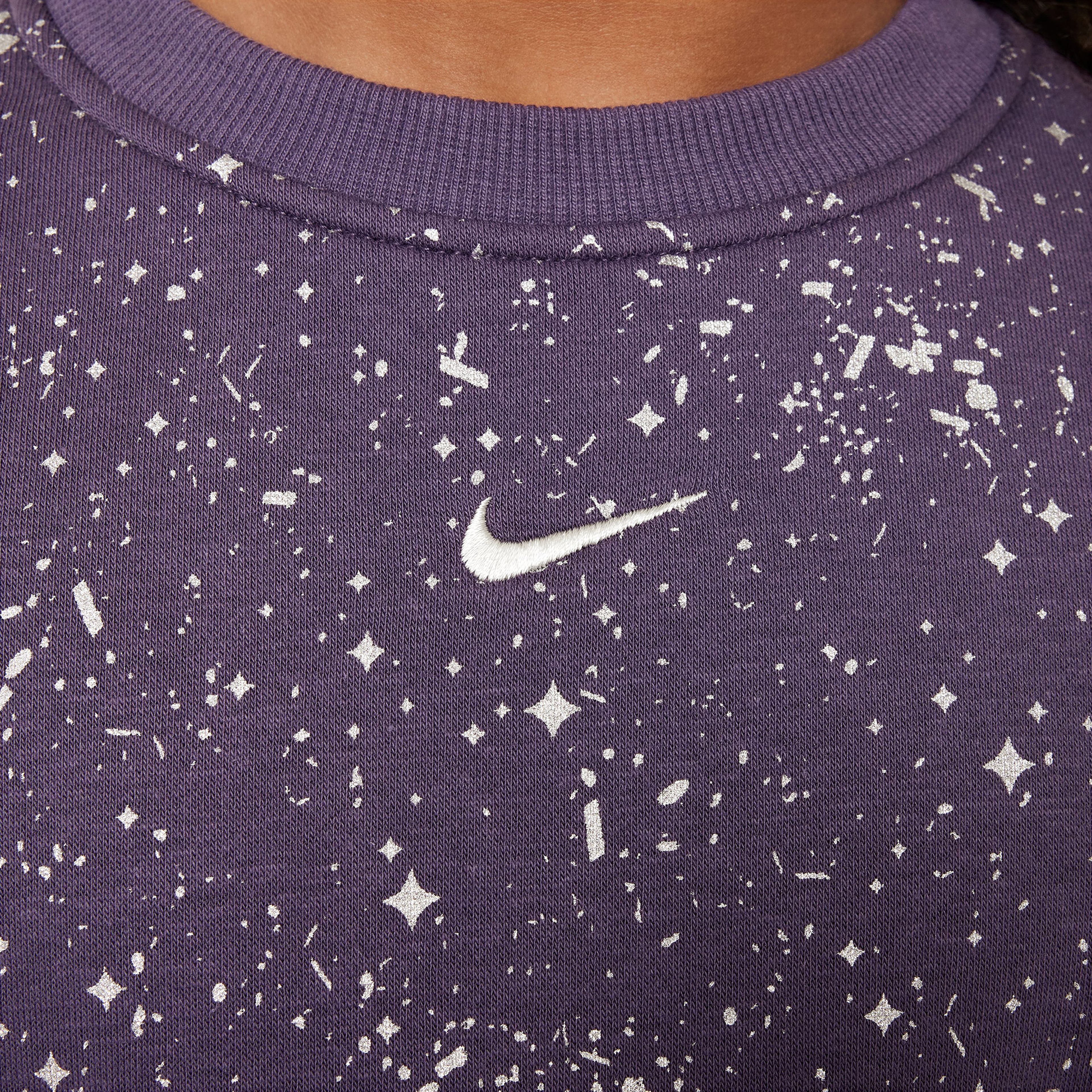 Nike Sportswear Club Fleece Çocuk Mor Sweatshirt