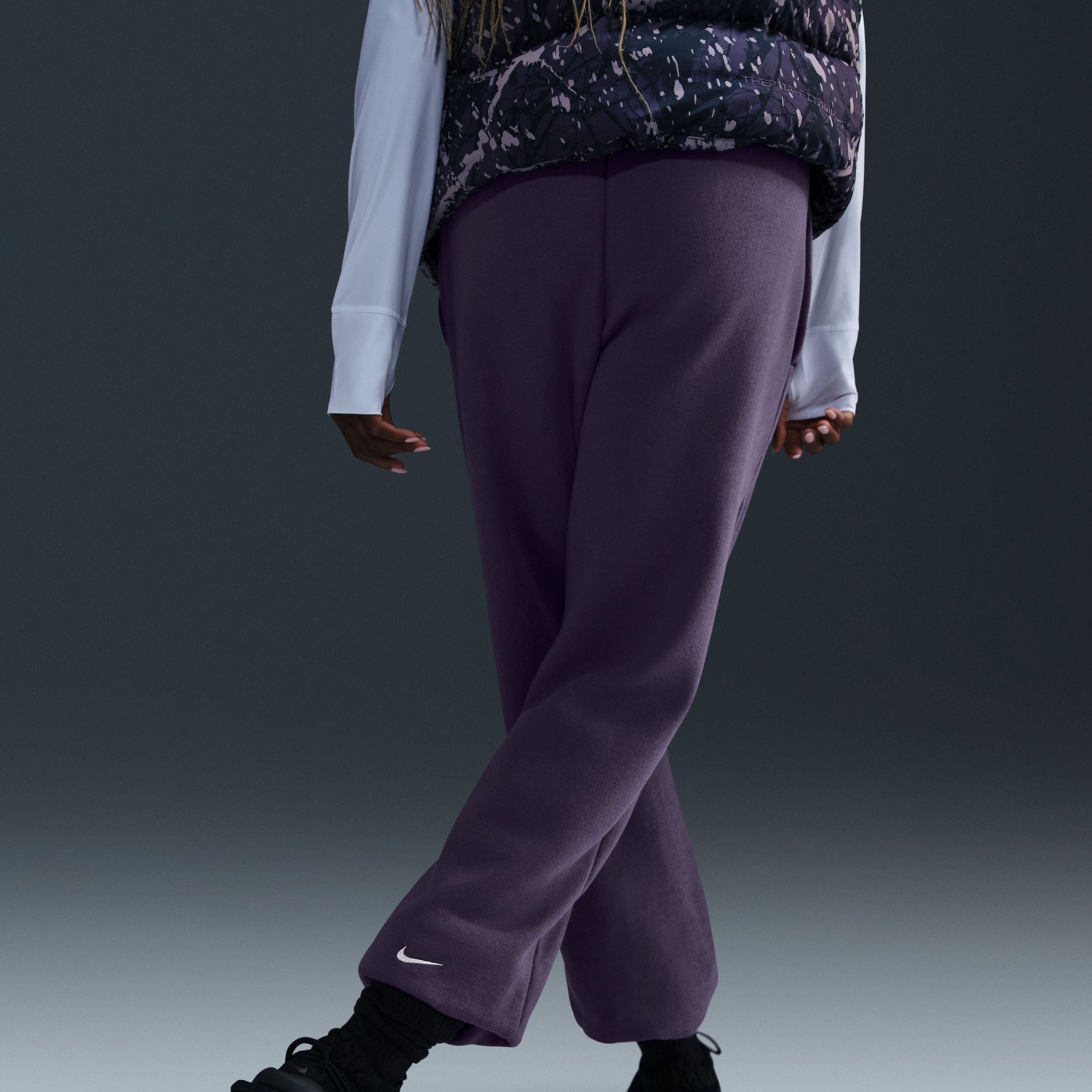Nike Sportswear Kadın Mor Eşofman Altı