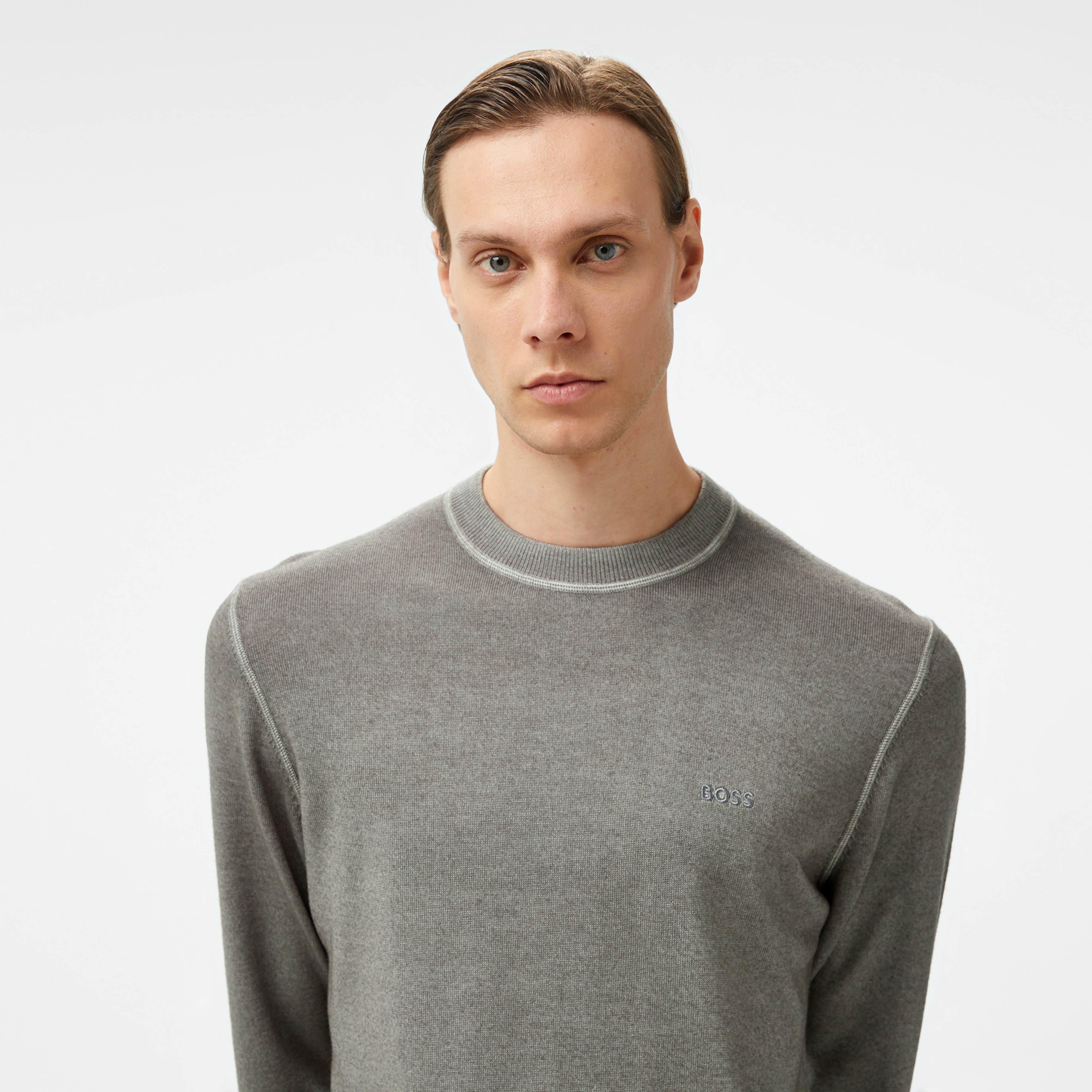 Boss Astefano Erkek Gri Kazak