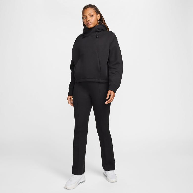 Nike Sportswear Tech Fleece Kadın Siyah Kapüşonlu Sweatshirt