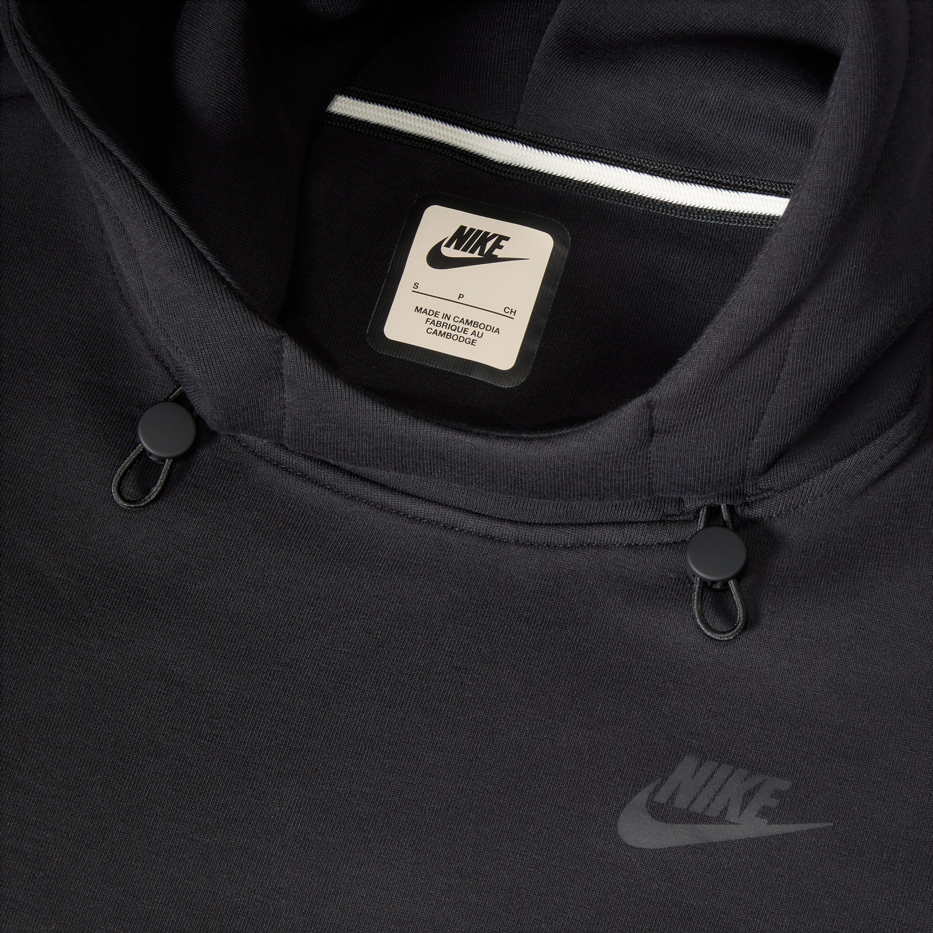 Nike Sportswear Tech Fleece Kadın Siyah Kapüşonlu Sweatshirt