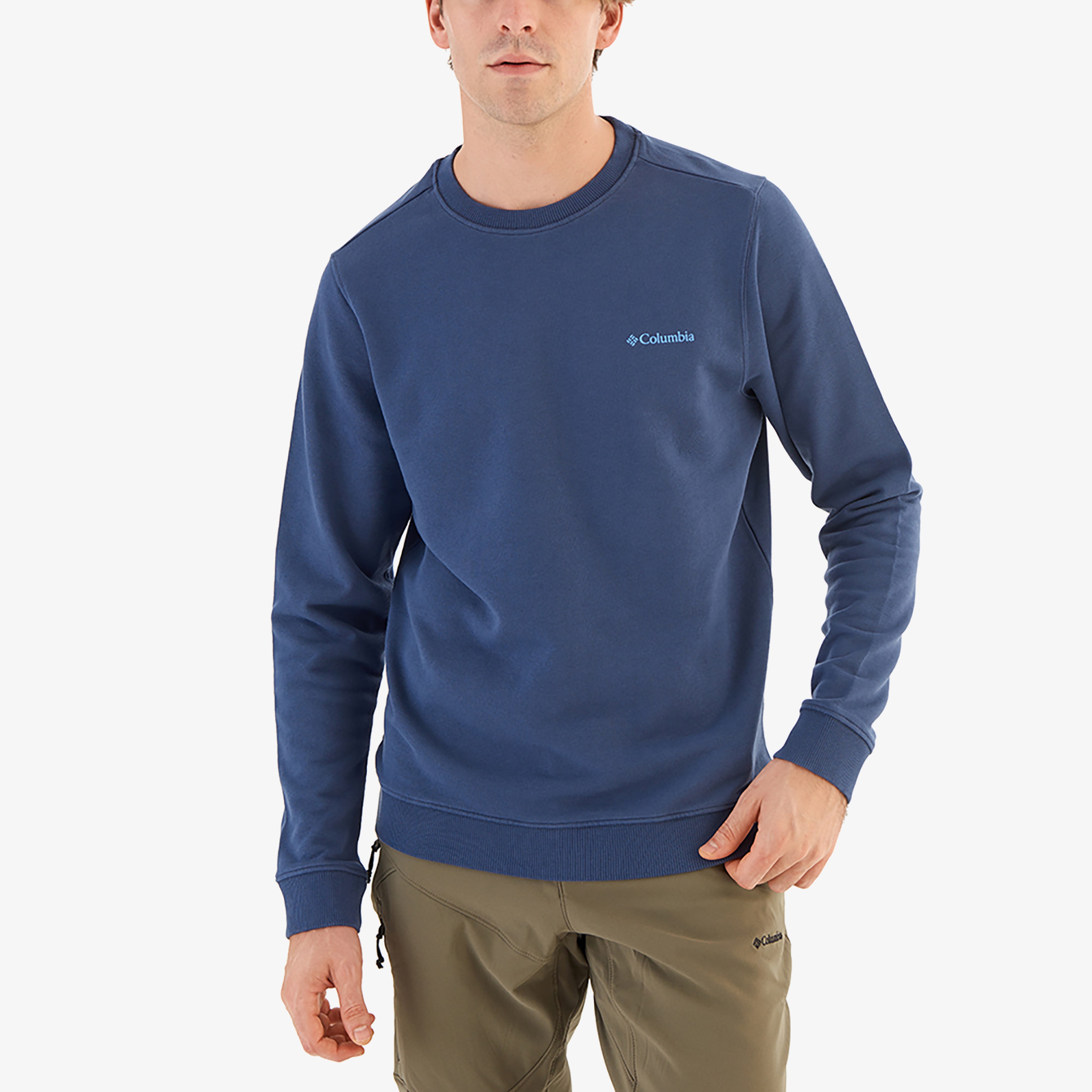 Columbia Basic Crew Erkek Dağ Mavisi Sweatshirt