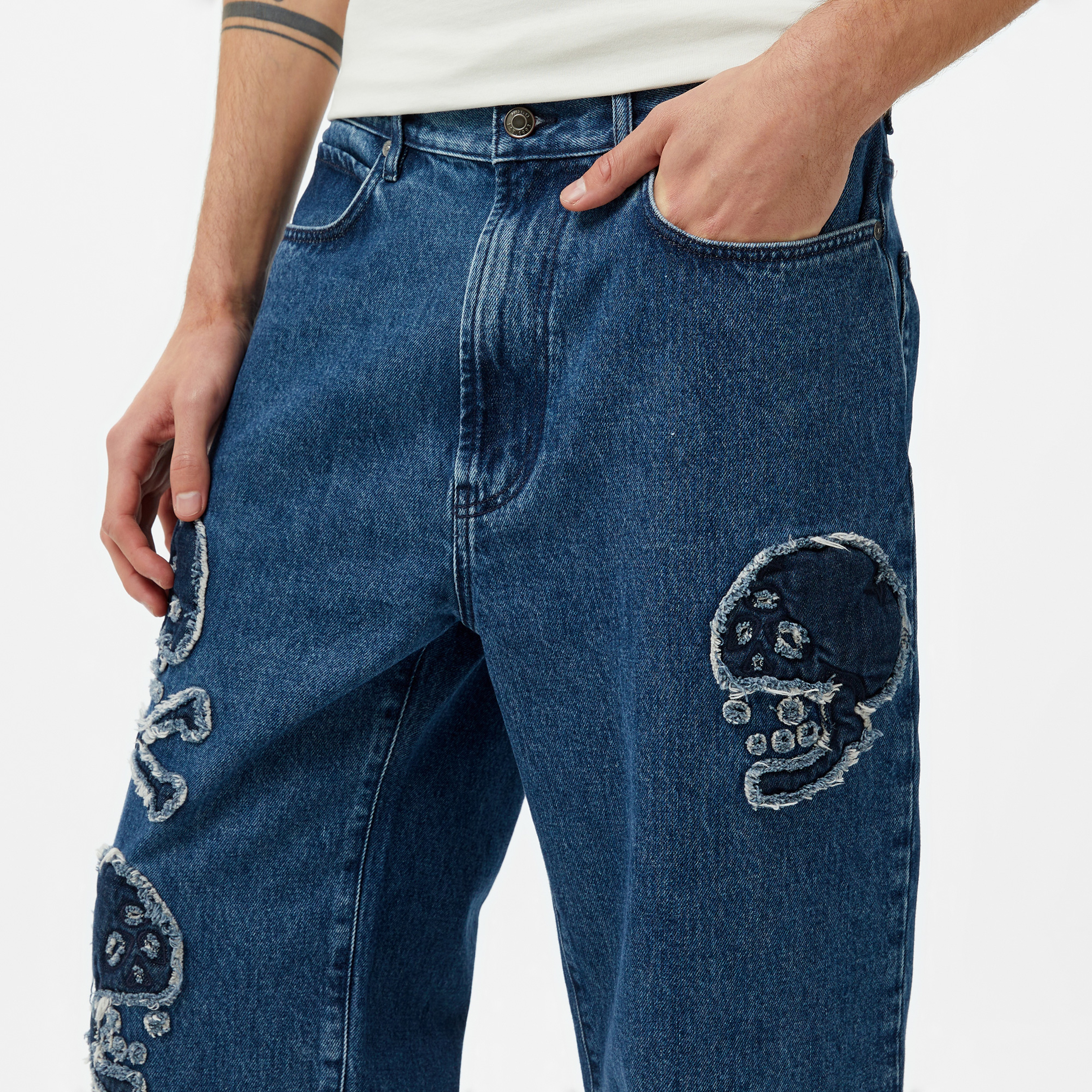 Hugo 446 Erkek Mavi Jean