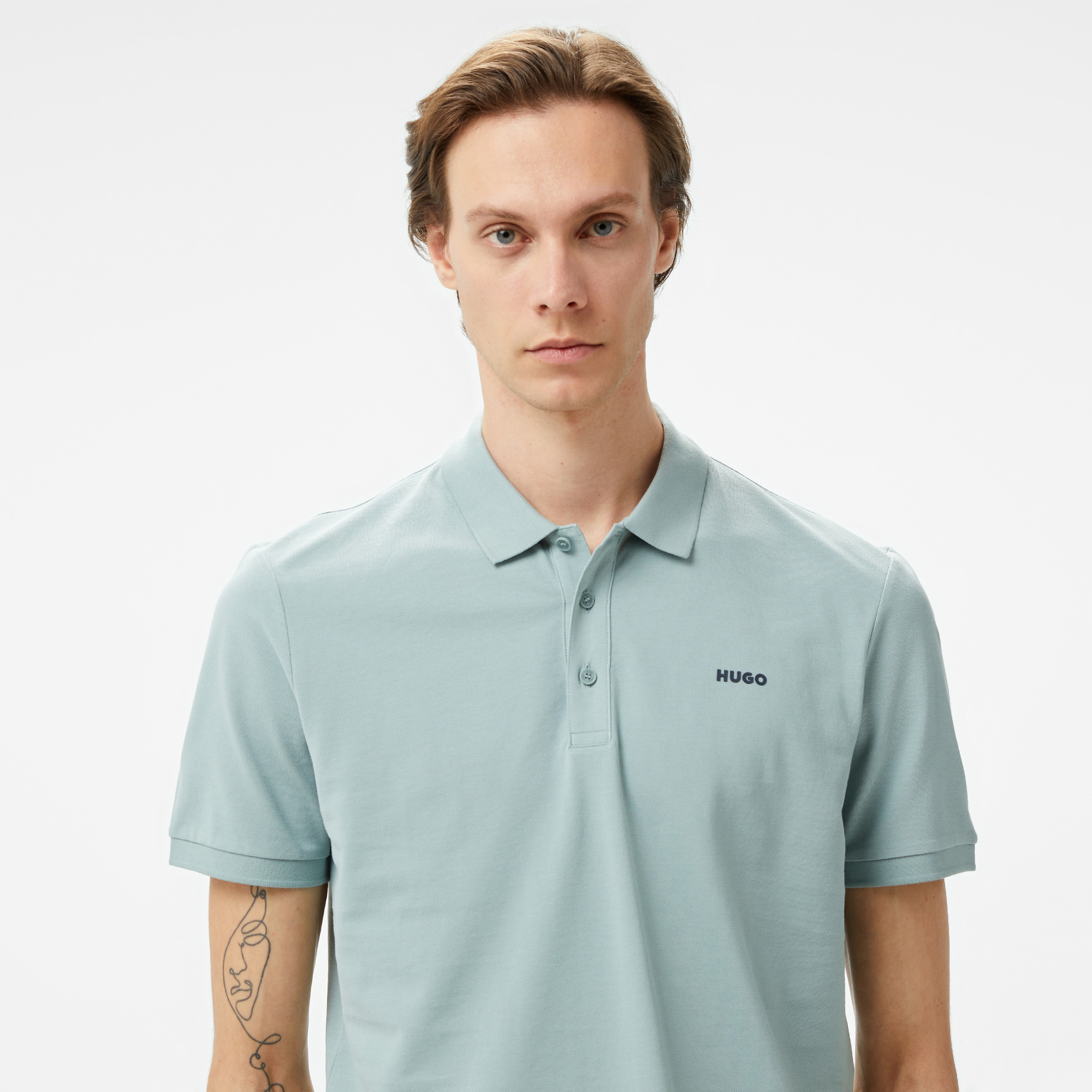 Hugo Donos222 Erkek Gri Polo