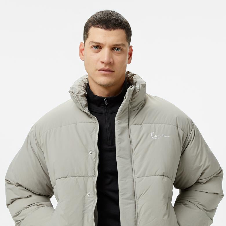 Karl Kani Small Signature Puffer Erkek Gri Ceket