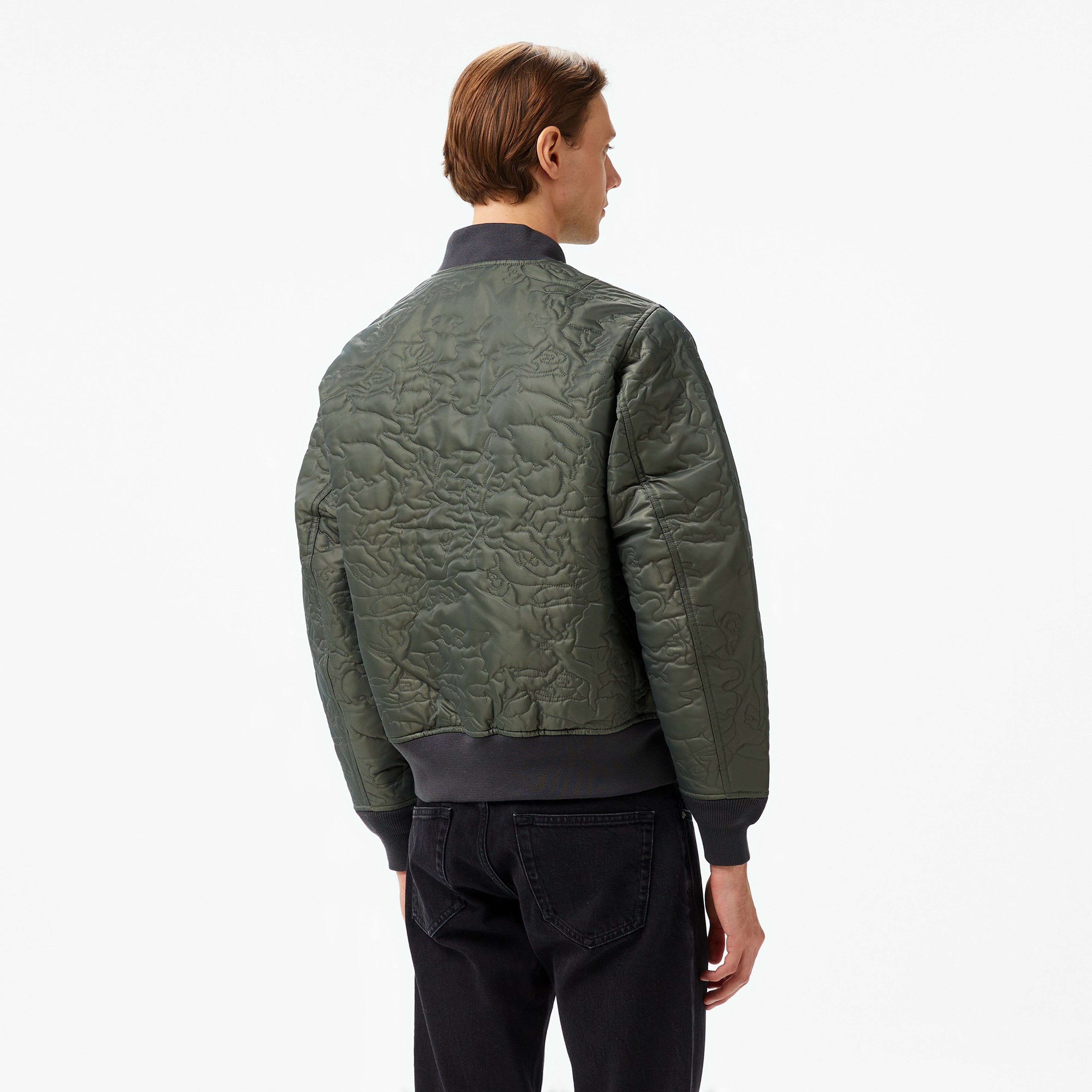 Alpha Industries Camo Quilted Ma-1 Flight Unisex Gri Ceket