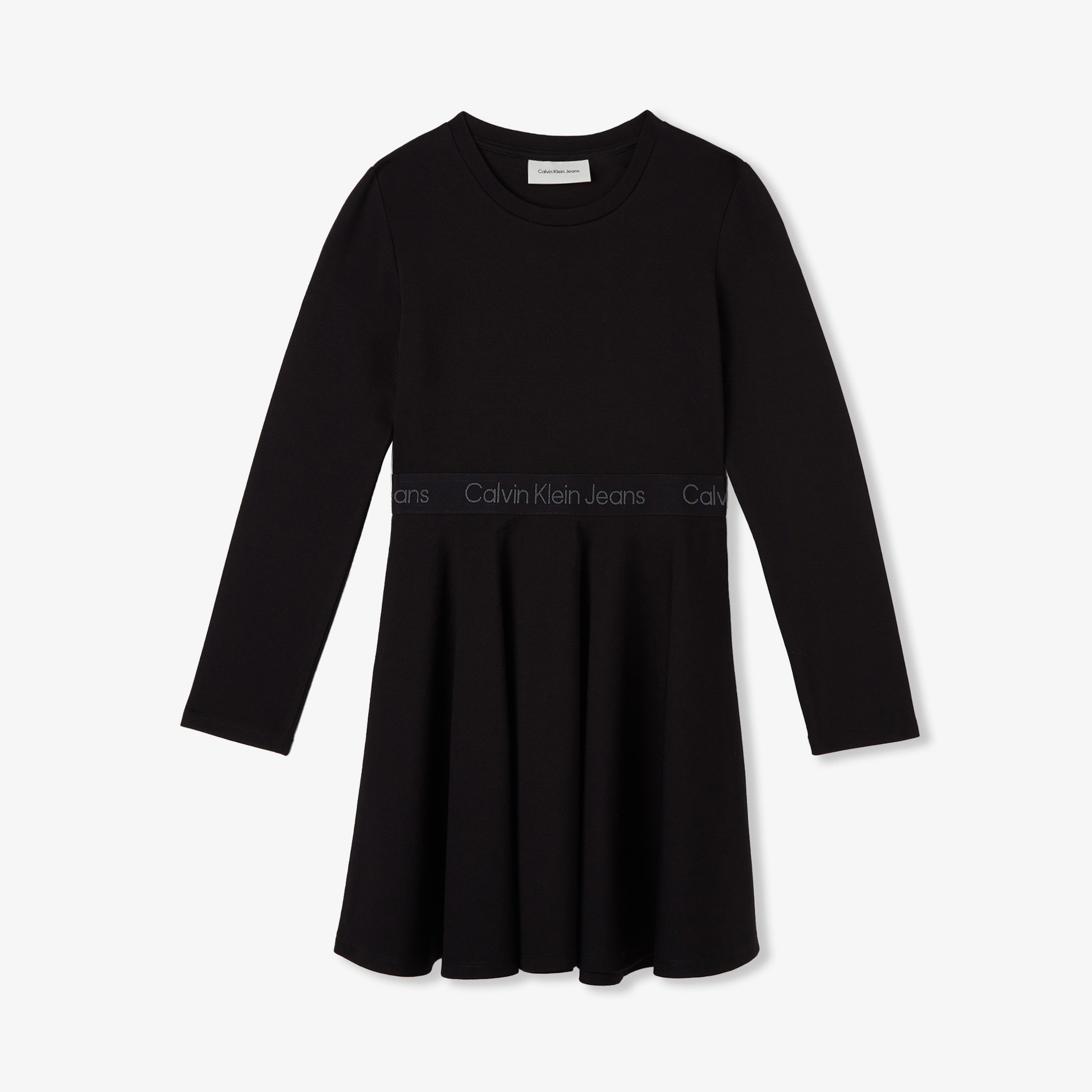 Calvin Klein Jeans Logo Tape Punto Çocuk Siyah Elbise