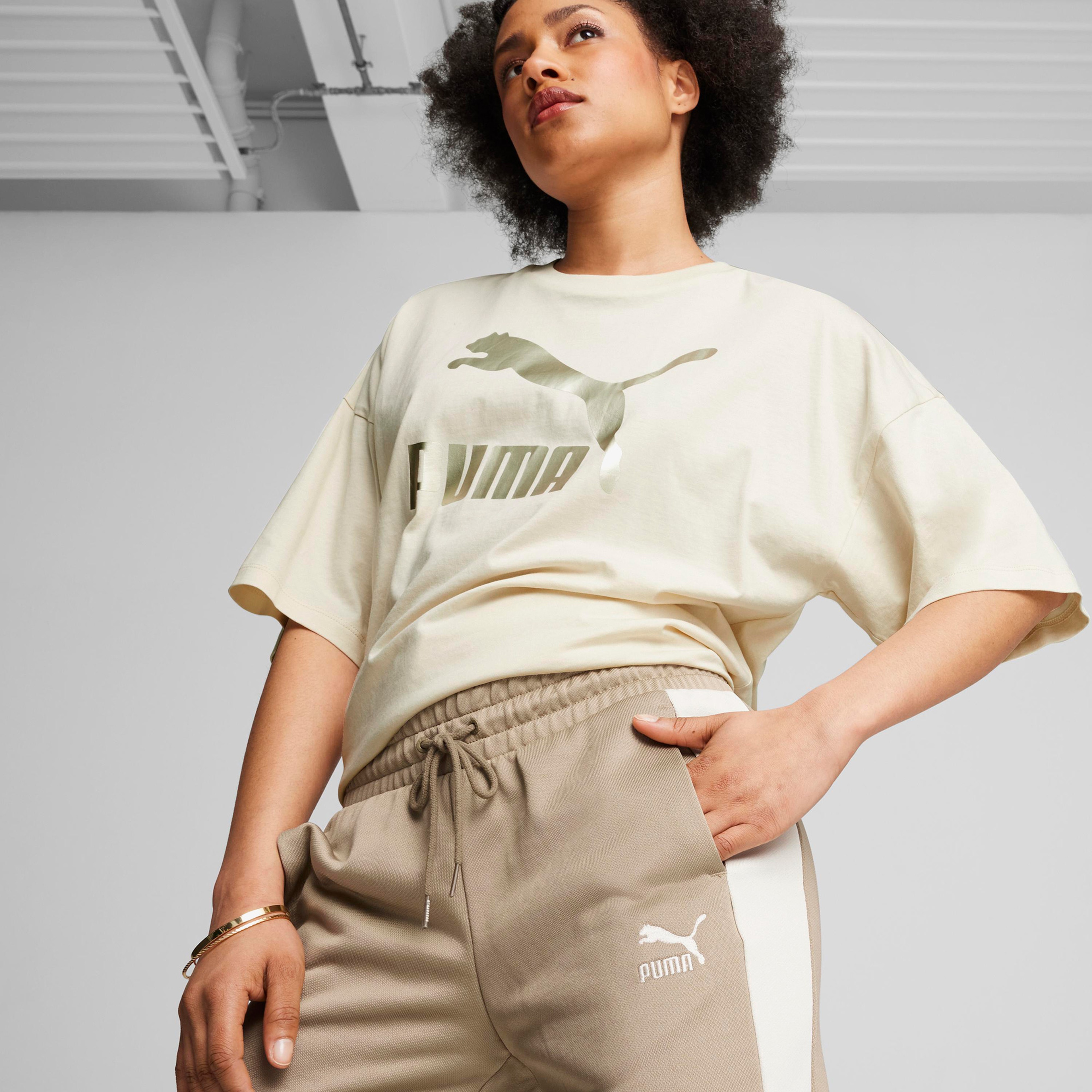 Puma Iconic T7 Track Kadın Bej Eşofman Altı