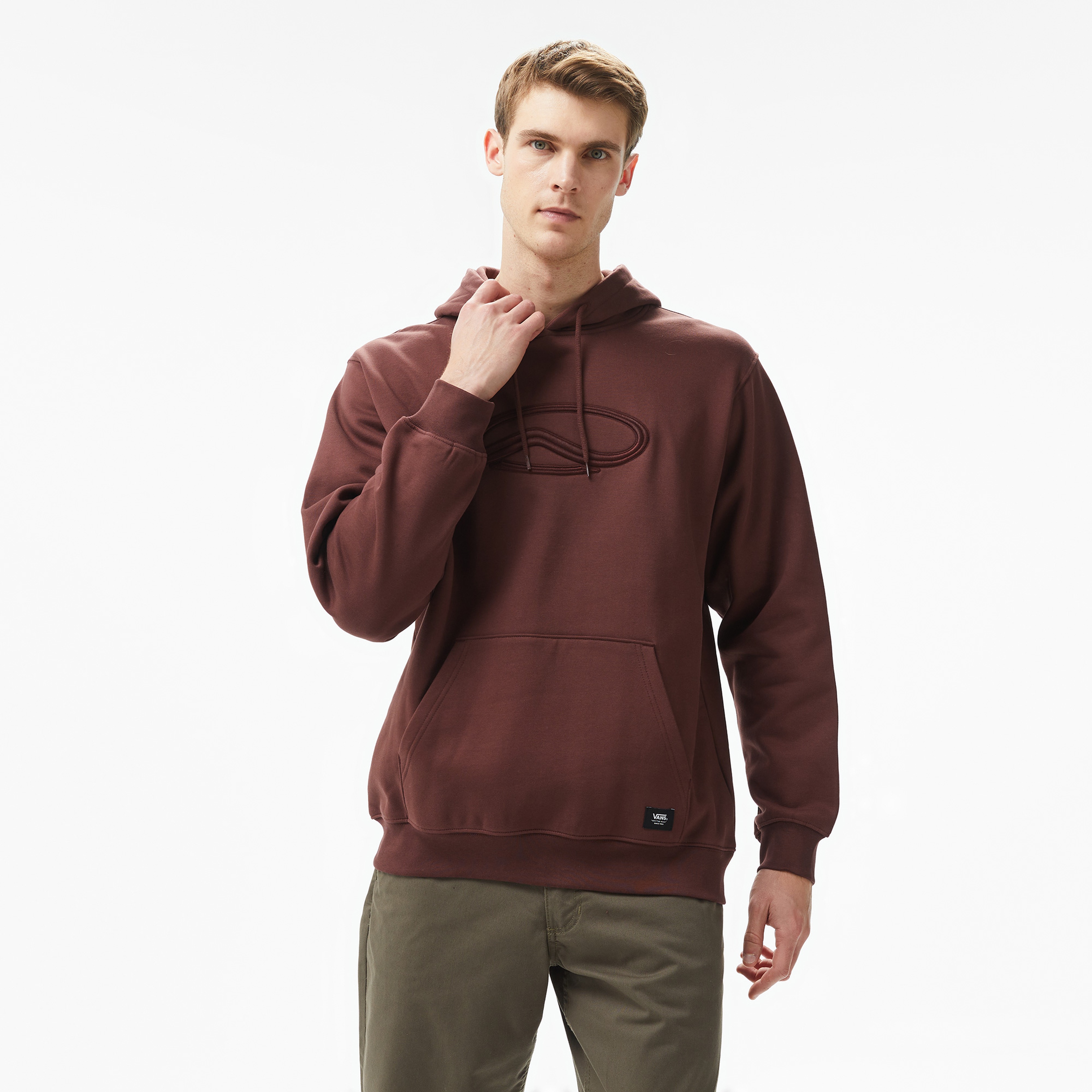 Vans Vans Oval Loose Fleece Po Erkek Kahverengi Sweatshirt