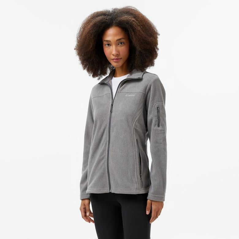 Columbia Fast Trek II Kadın Gri Fermuarlı Polar