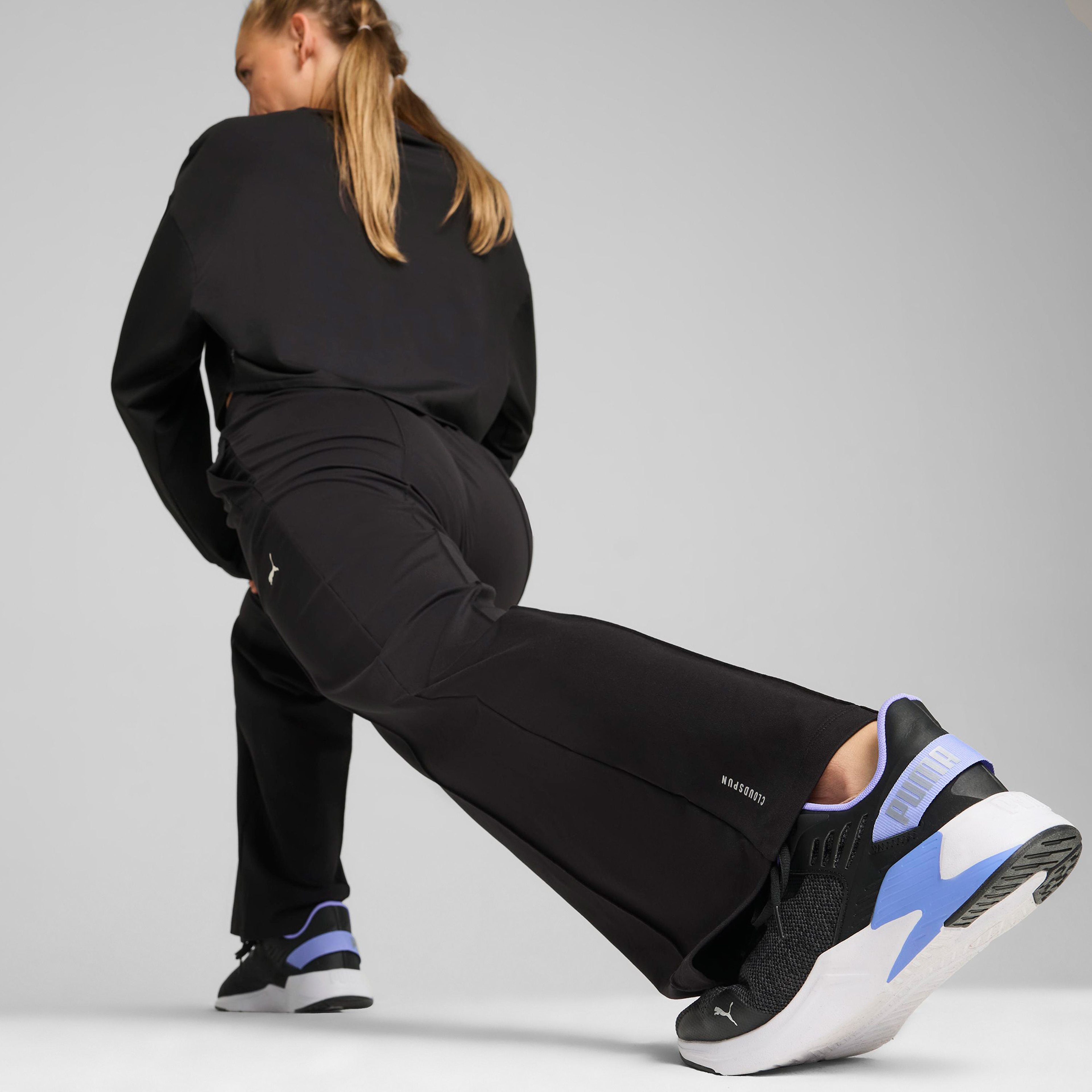 Puma Cloudspun Wide Leg Kadın Siyah Eşofman Altı