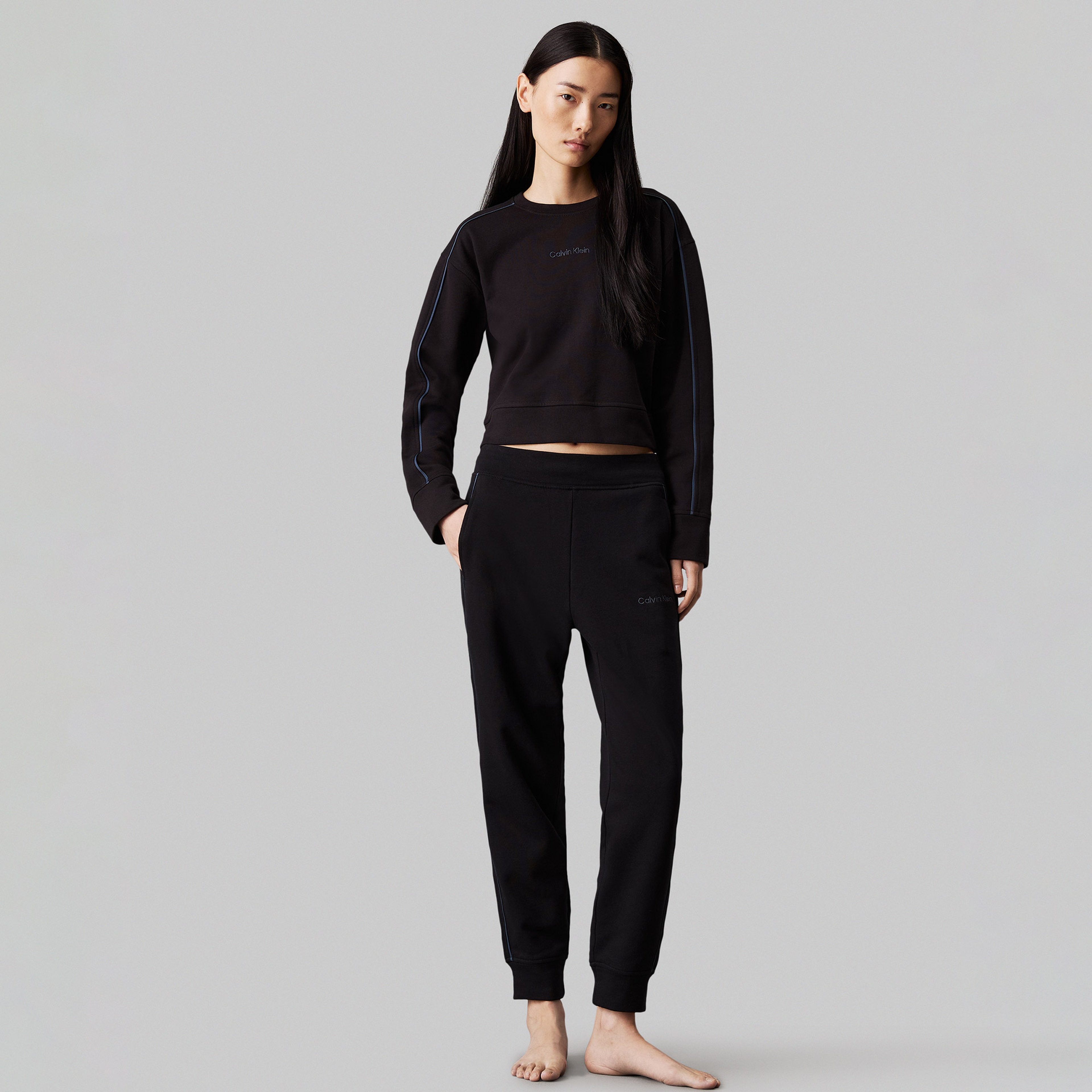 Calvin Klein Kadın Siyah Pijama Üstü