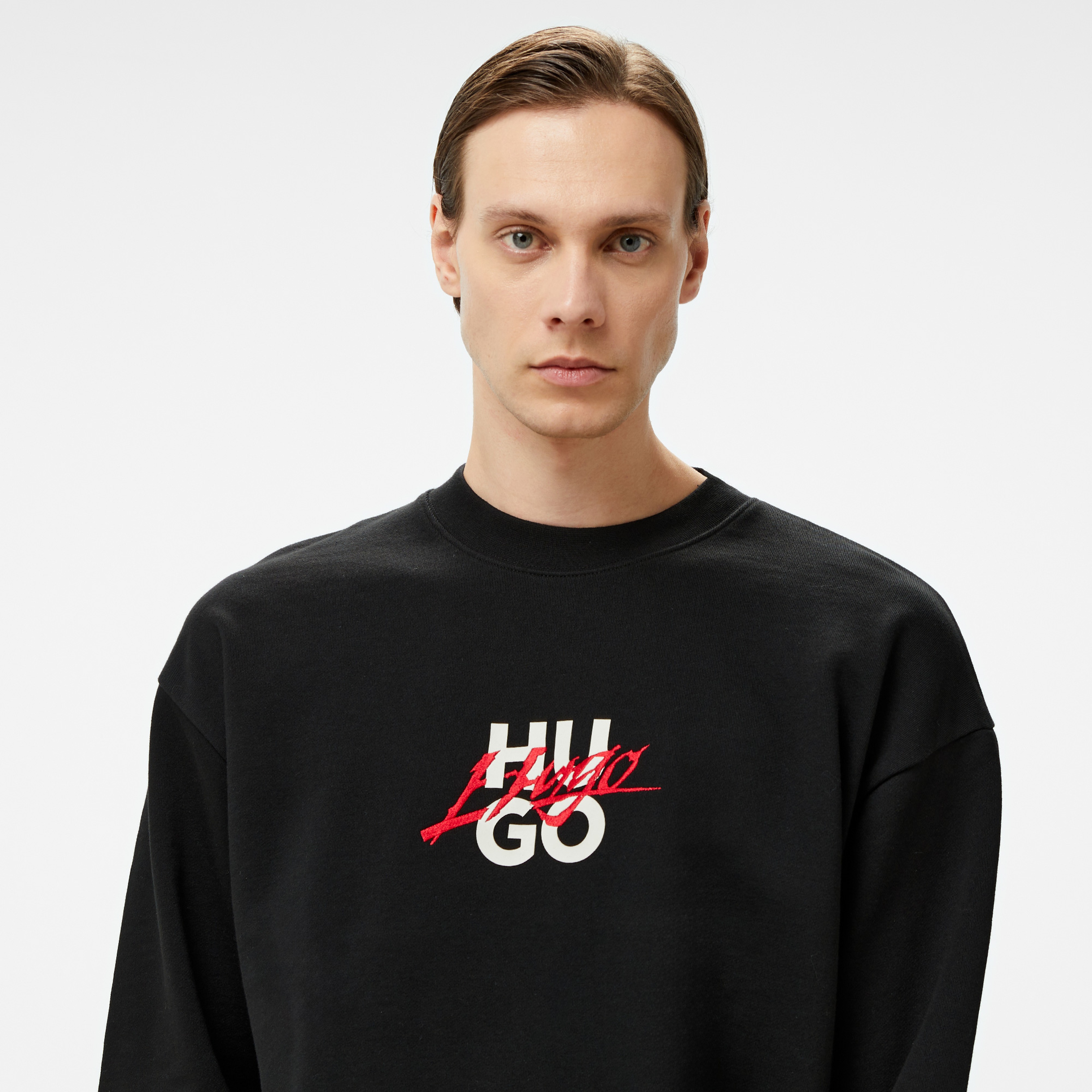 Hugo Dlogonty Erkek Siyah Sweatshirt