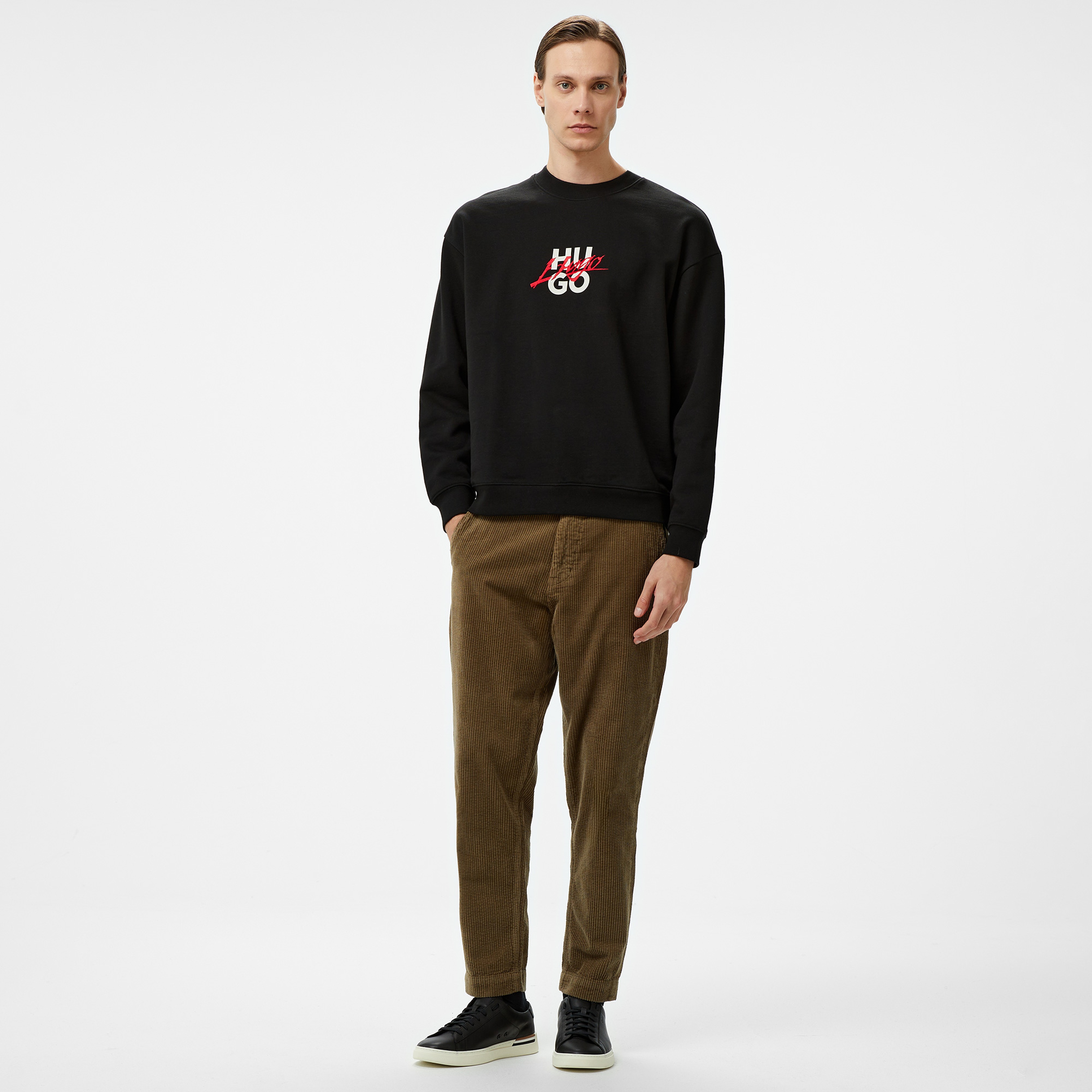 Hugo Dlogonty Erkek Siyah Sweatshirt