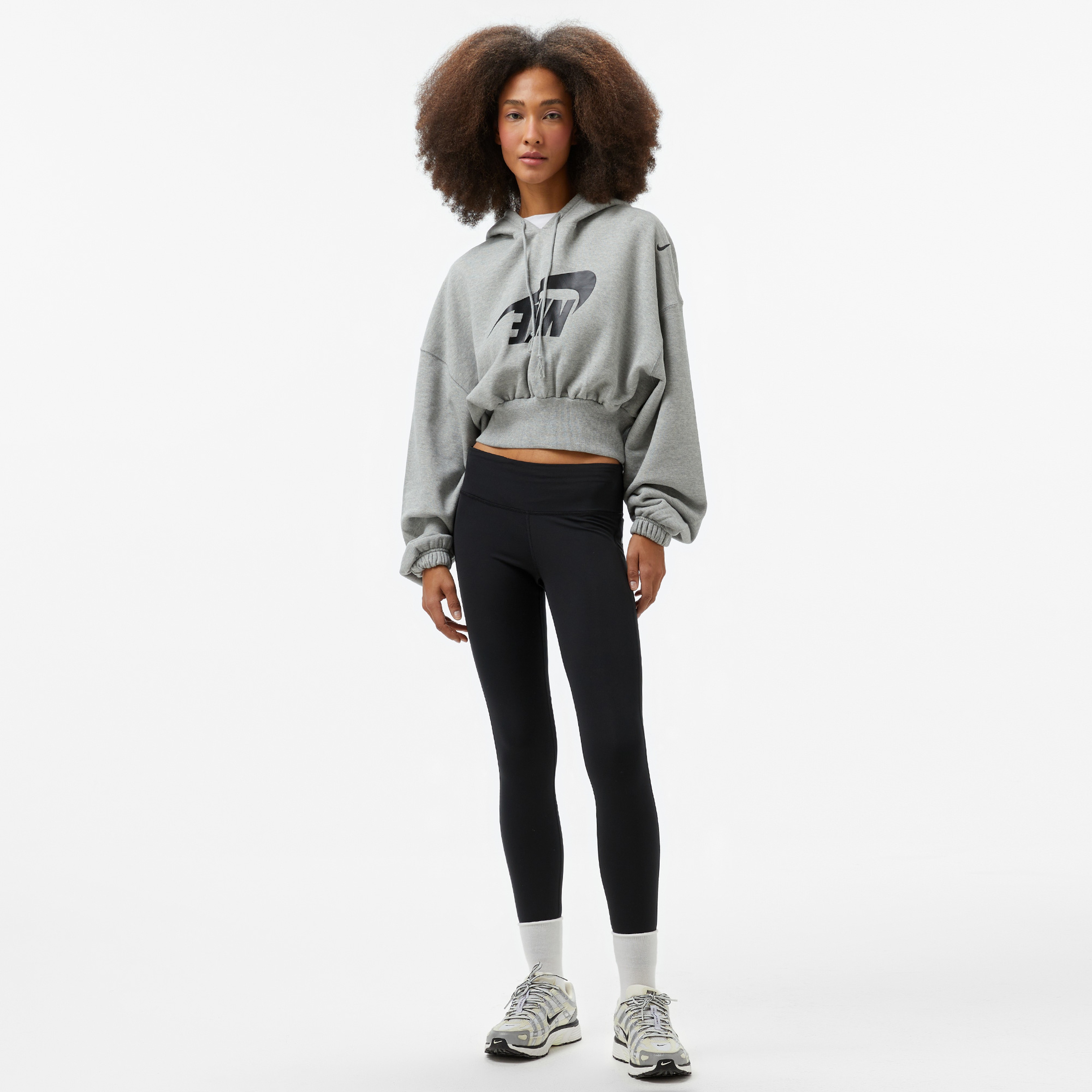 Nike Sportswear Kadın Gri Kapüşonlu Sweatshirt