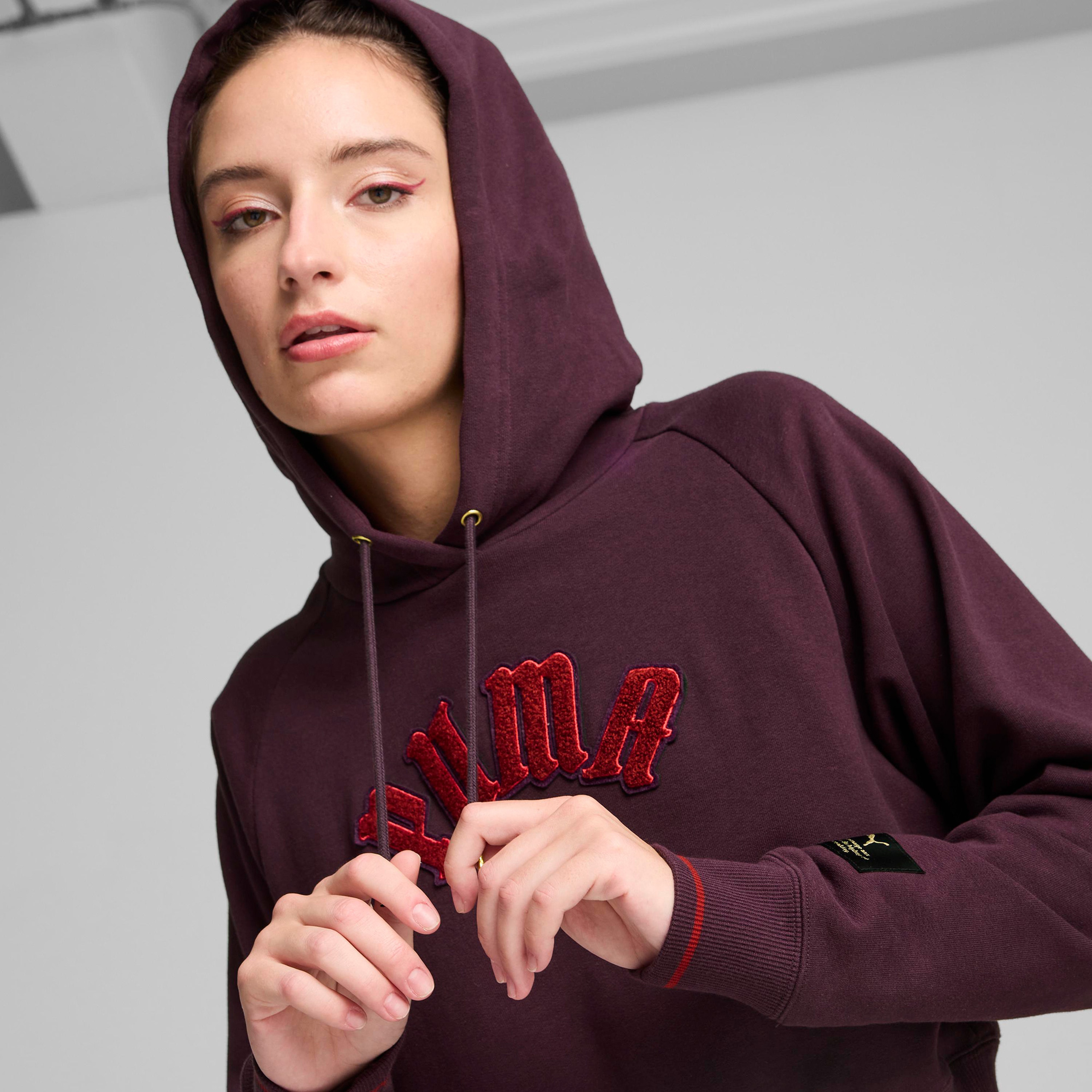 Puma Classics Relaxed Kadın Bordo Sweatshirt