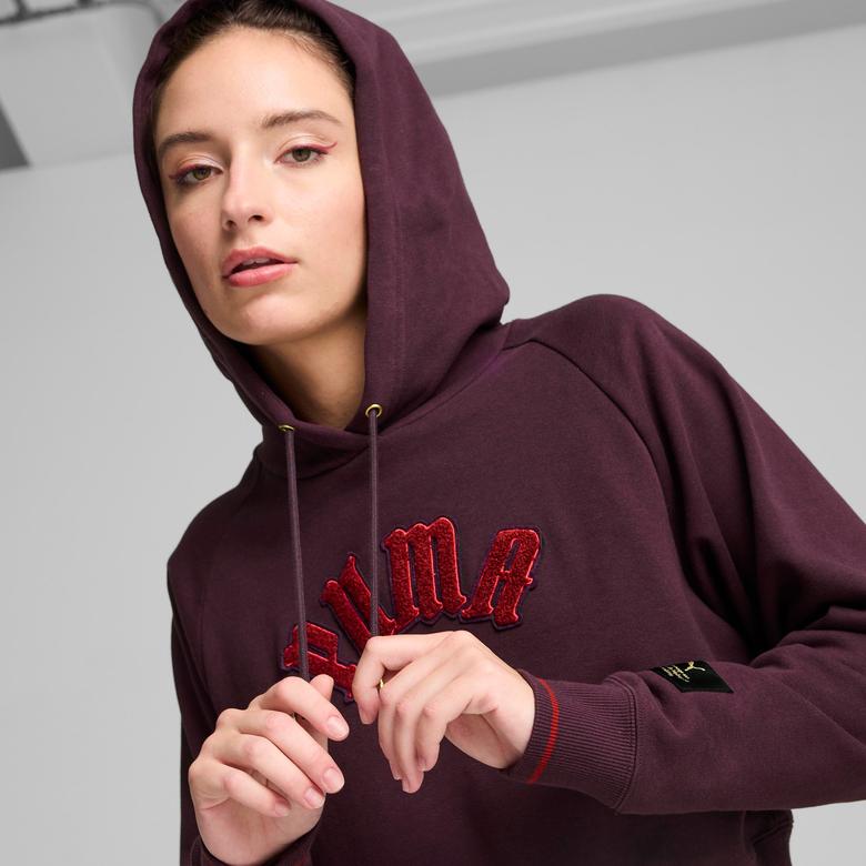 Puma Classics Relaxed Kadın Bordo Sweatshirt