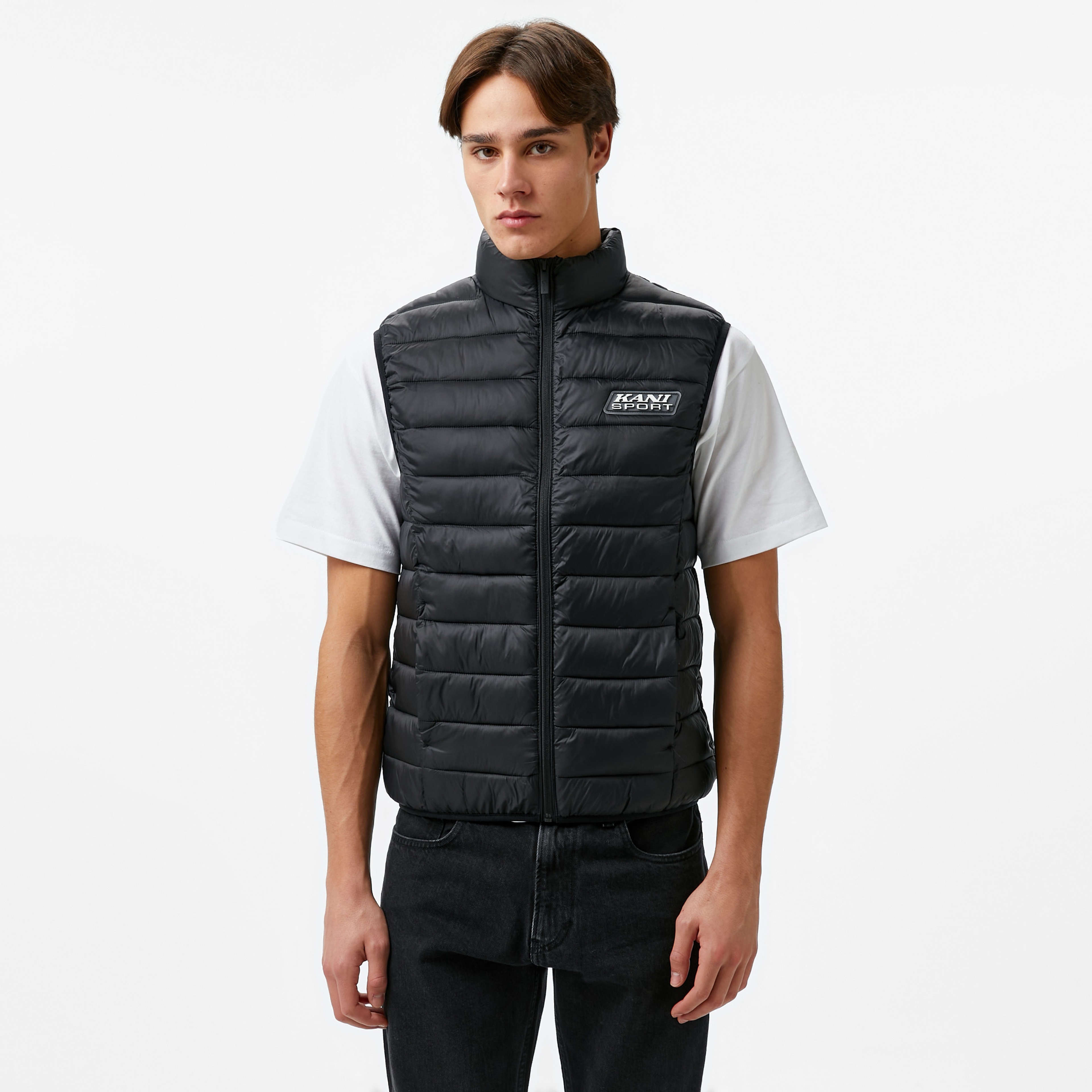 Karl Kani Sport Patch Light Puffer Erkek Siyah Yelek