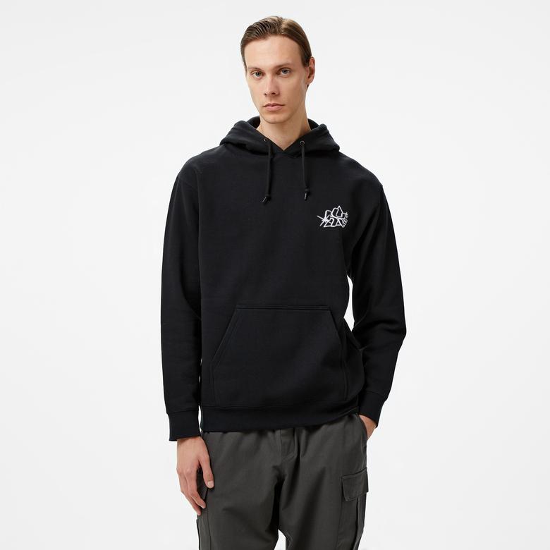 HUF Glow Pullover Erkek Siyah Sweatshirt