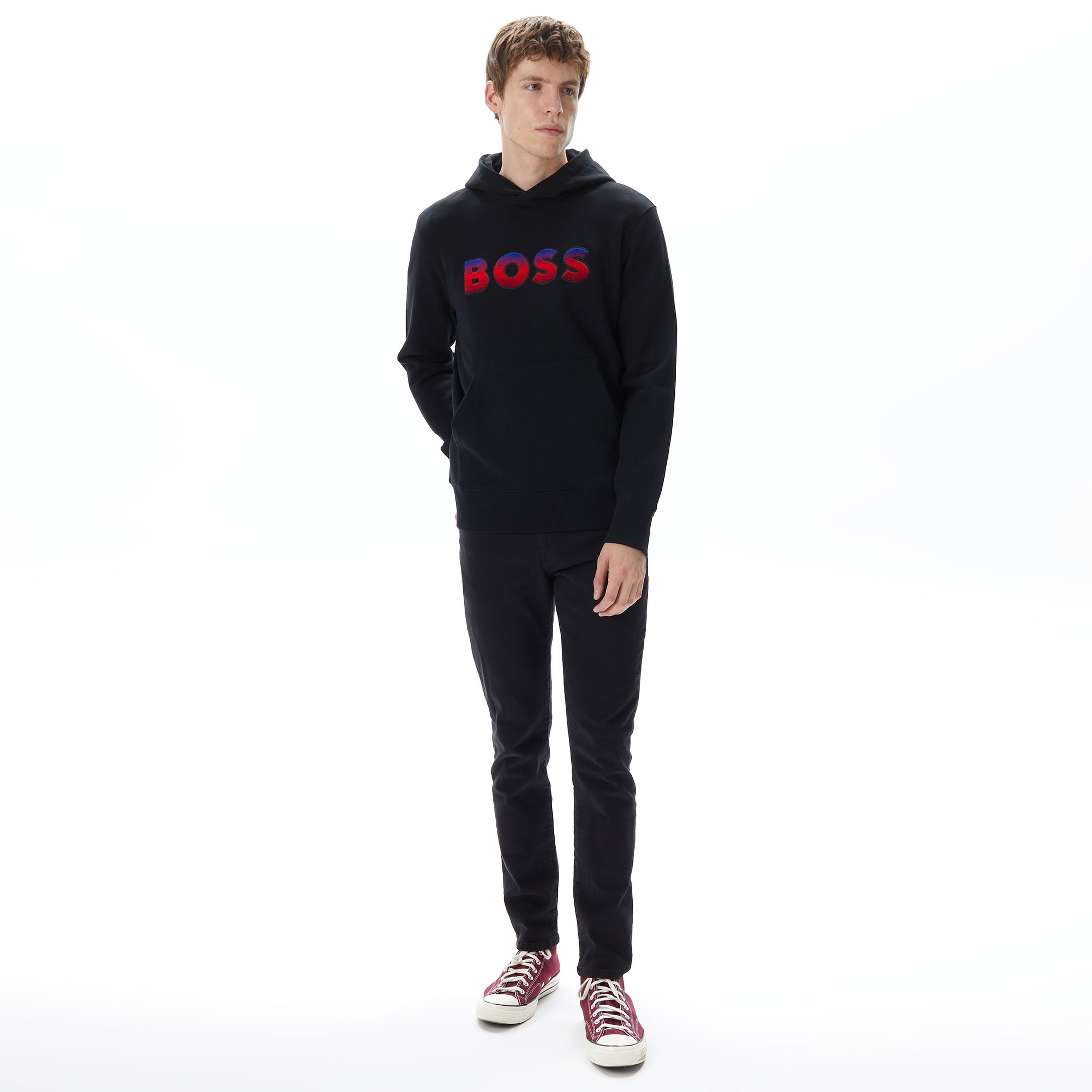 Boss Seeger 99 Erkek Siyah Sweatshirt