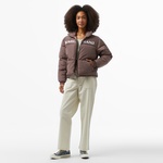 Karl Kani Retro Essential Puffer Kadın Bej Ceket