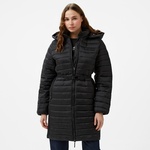 Calvin Klein Padded Smocking Knee Kadın Siyah Mont