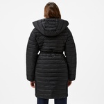 Calvin Klein Padded Smocking Knee Kadın Siyah Mont